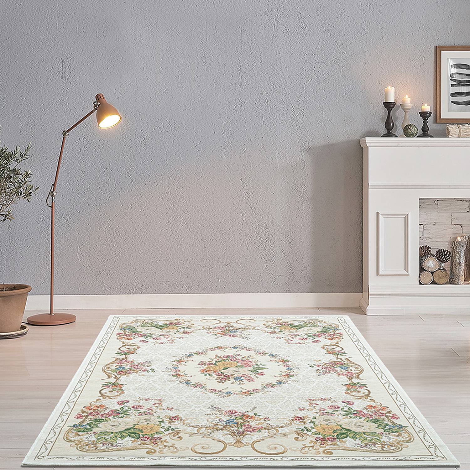 Flomi Florence Kurzflorteppich Beige 80 x 150 cm