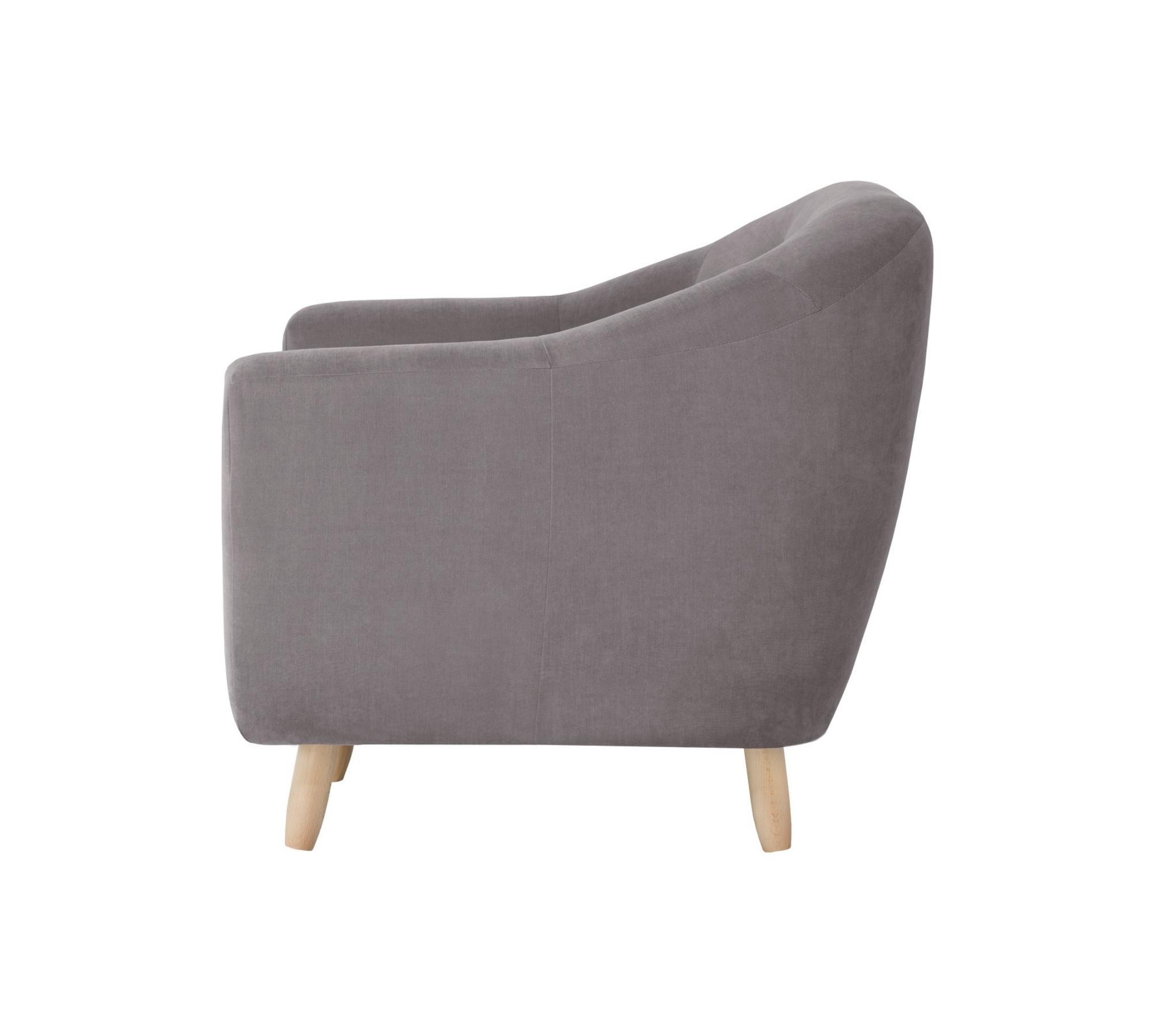 Sessel Vicky Baumwolle Taupe