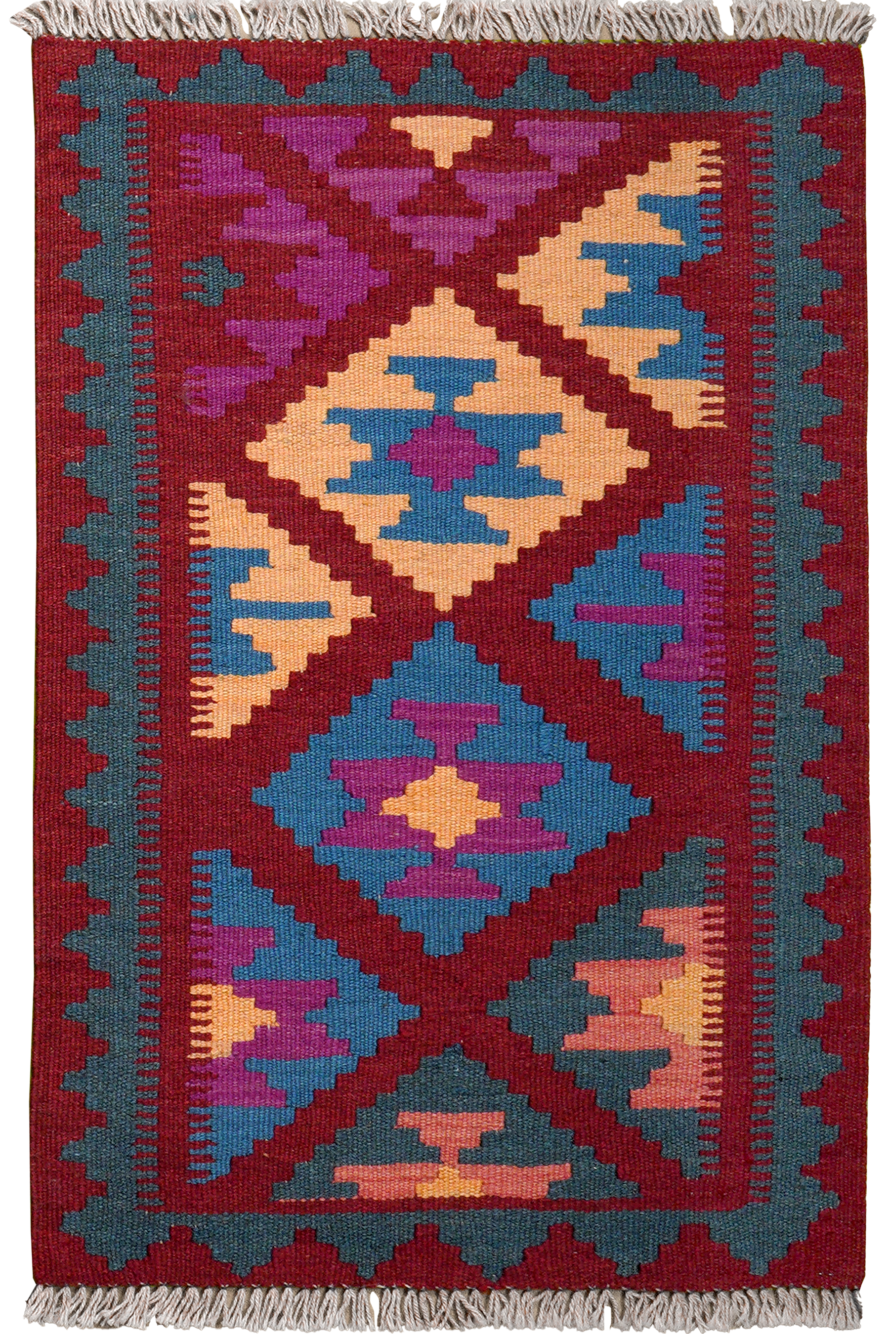 Kilim Gashgai Teppich Mehrfarbig