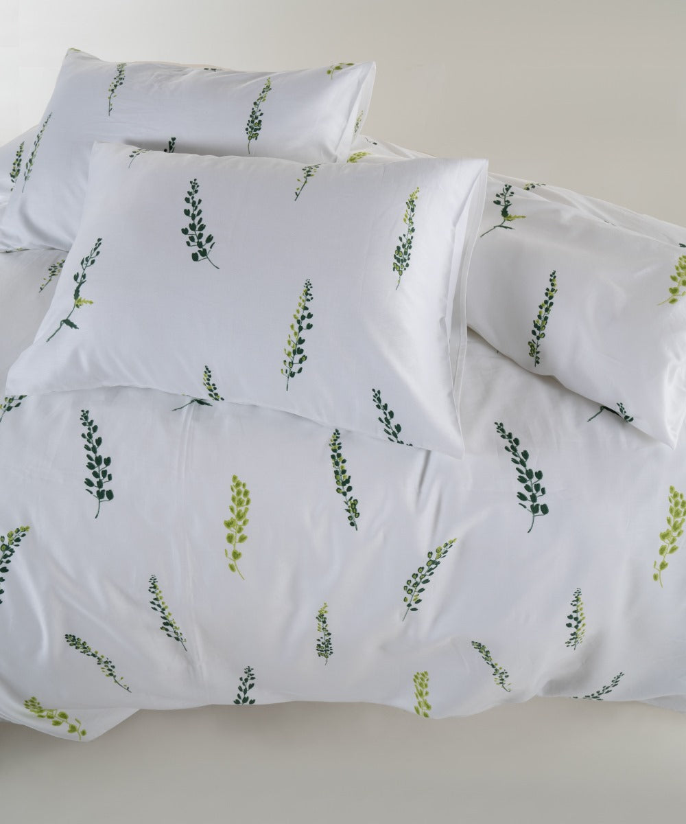Bedding set 2-piece. 100% cotton sateen White 140x200cm