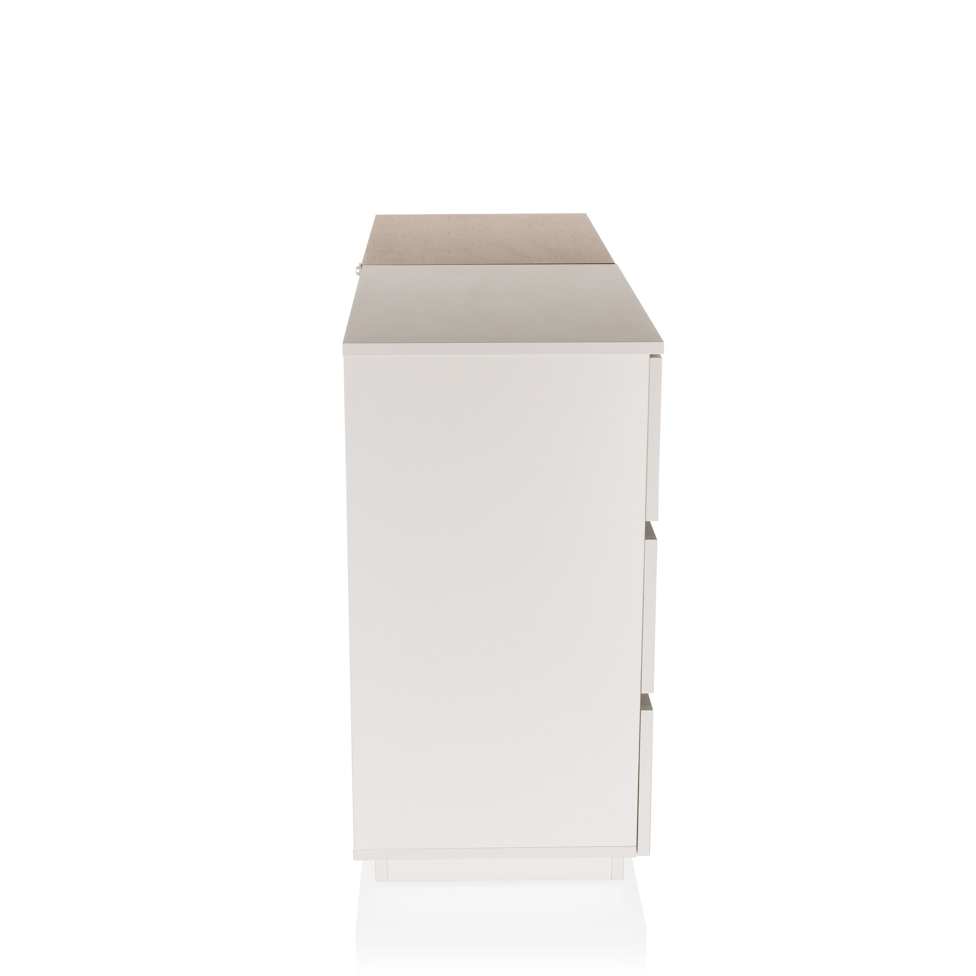 Melmo S Sideboard con 5 cassetti Rovere Bianco