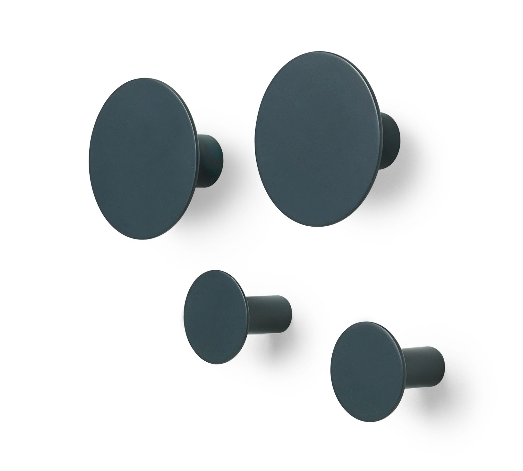 4x Ponto Wandhaken Gunmetal