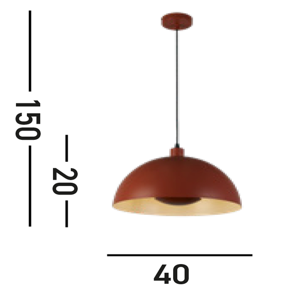 Mars Pendelleuchte Stahl 1-flammig