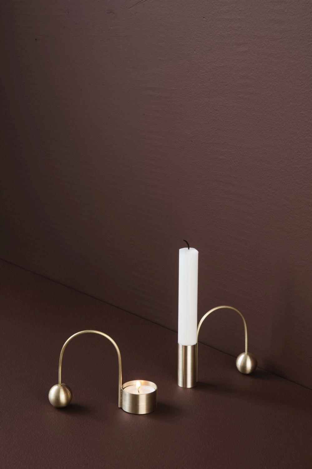Balance Teelichthalter Gold