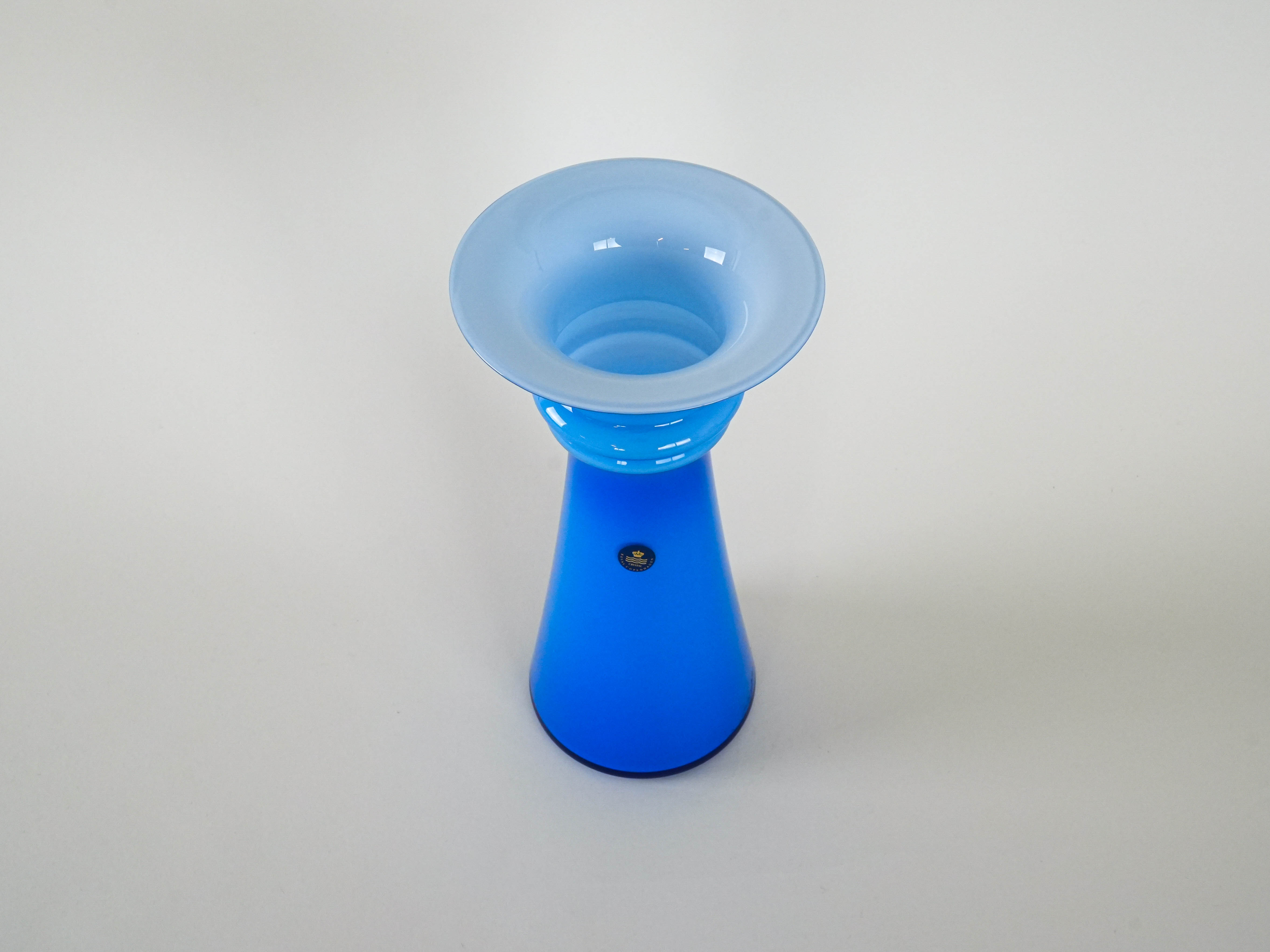 Glass vase Blue
