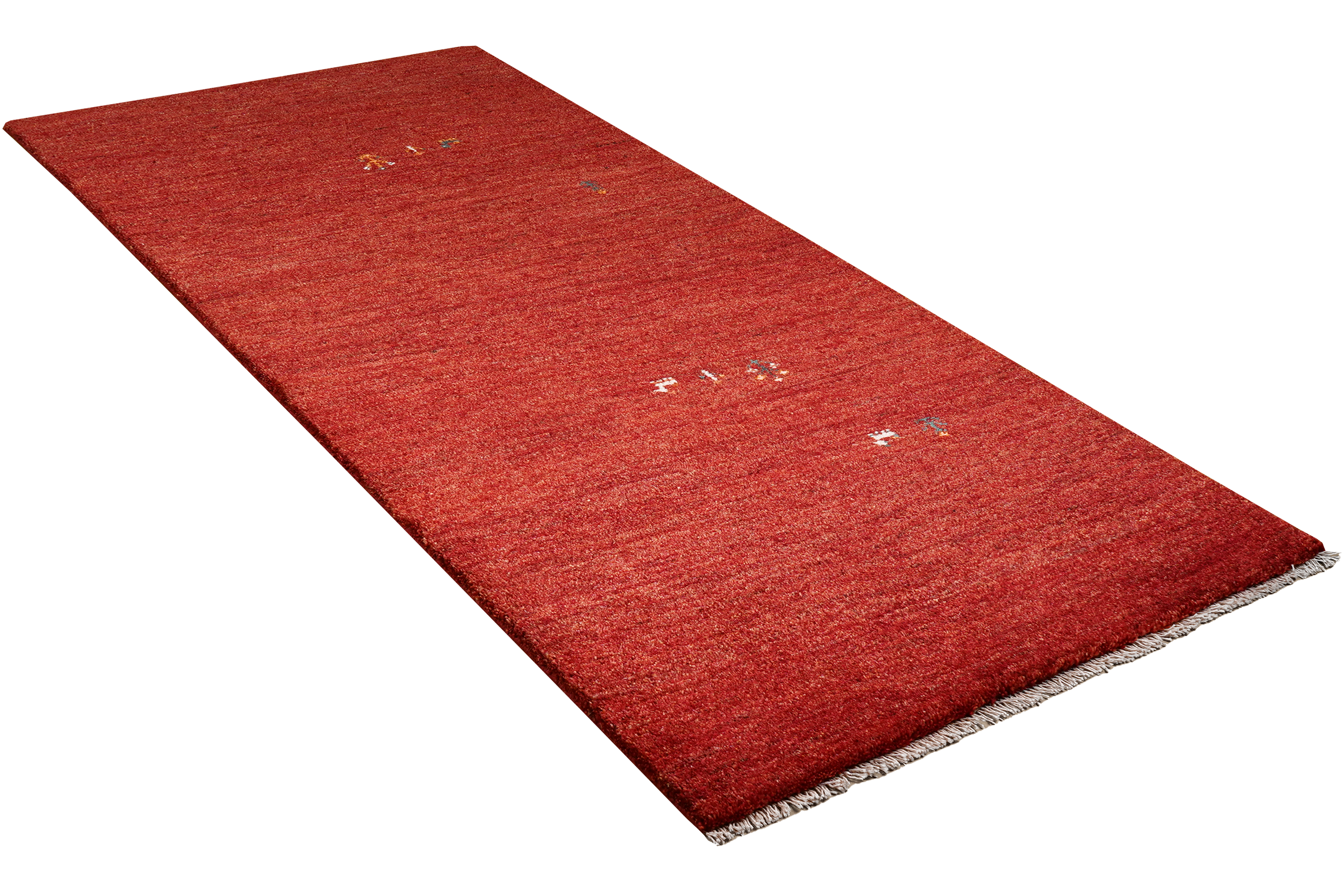 Rizbaf Gabbeh-Teppich Wolle Rot