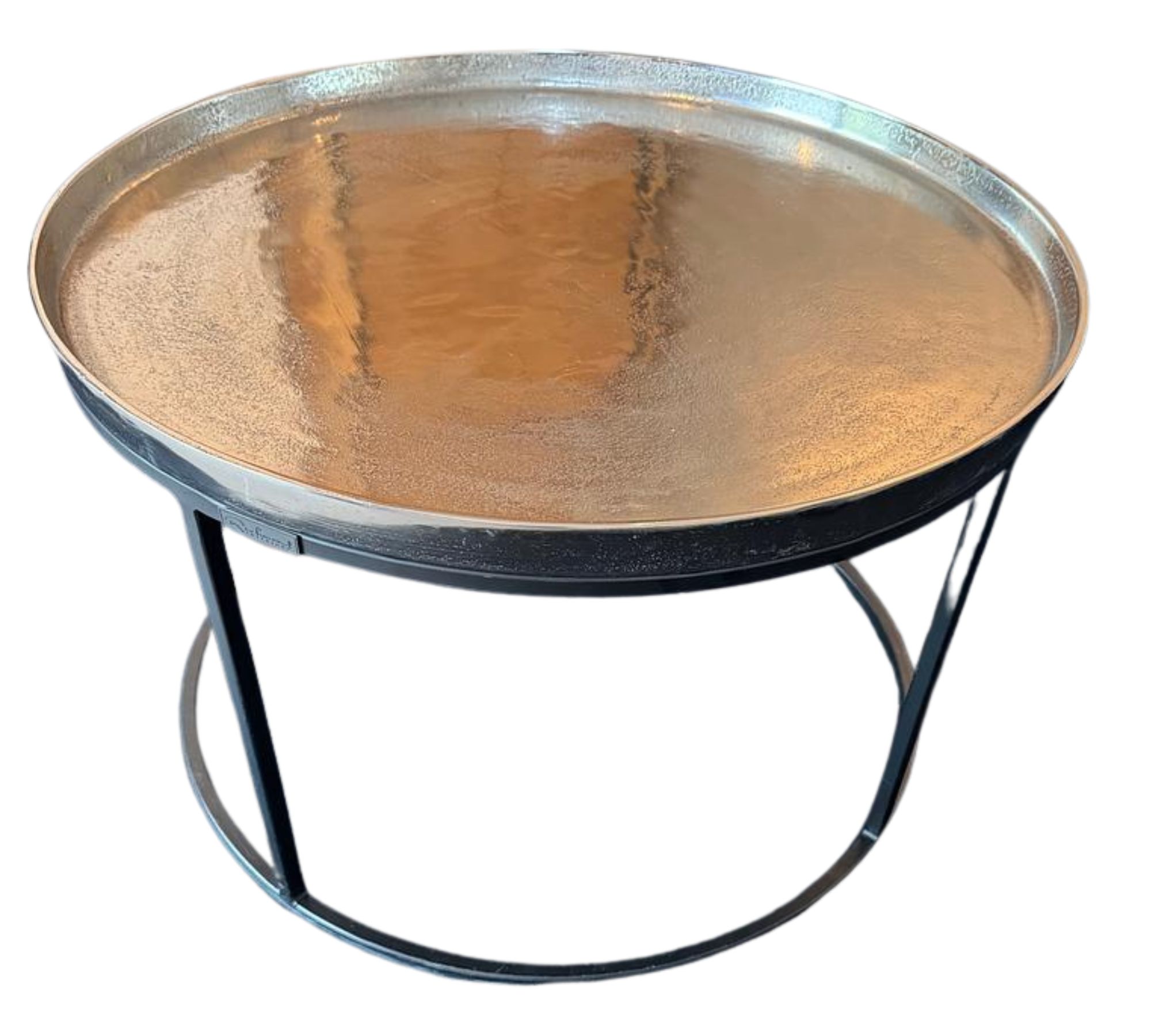 Couchtisch Metall Silber ⌀70cm