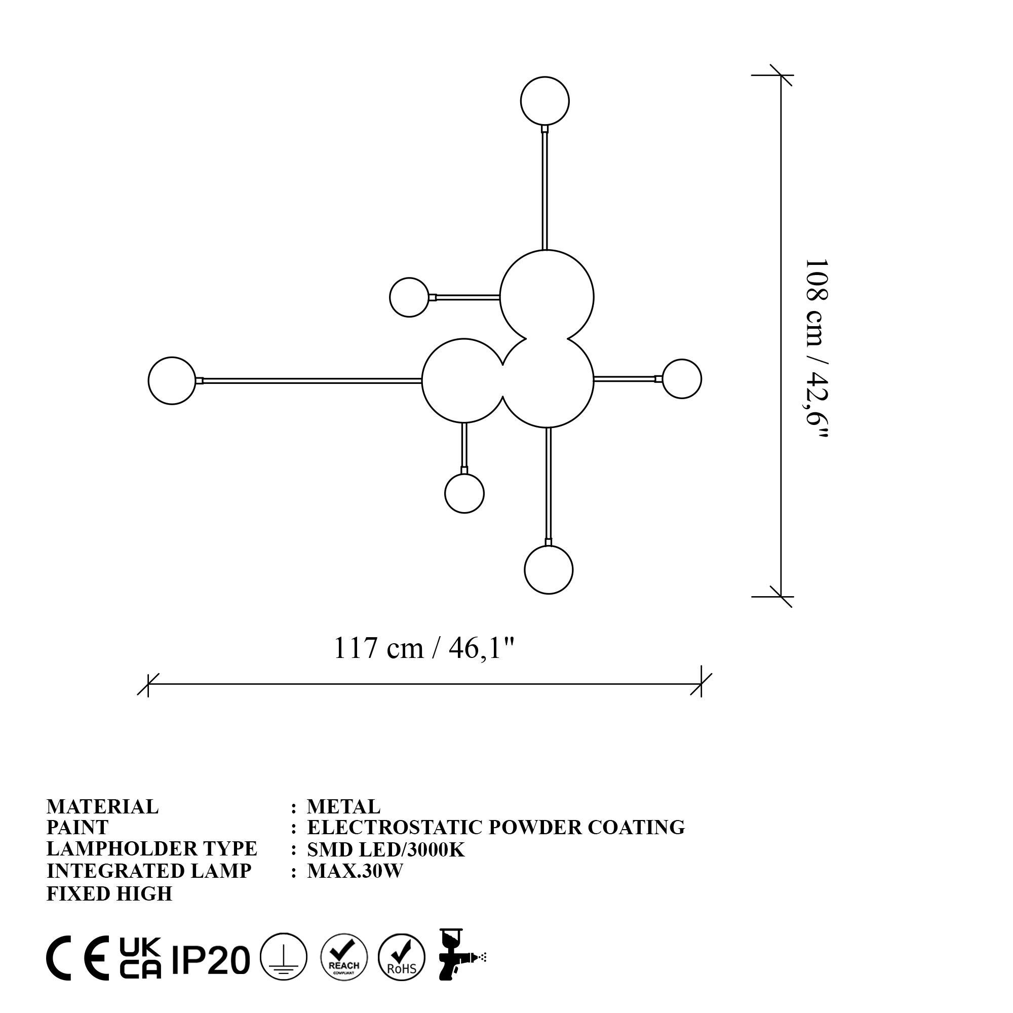 Ledos Wall Lamp Metal Black