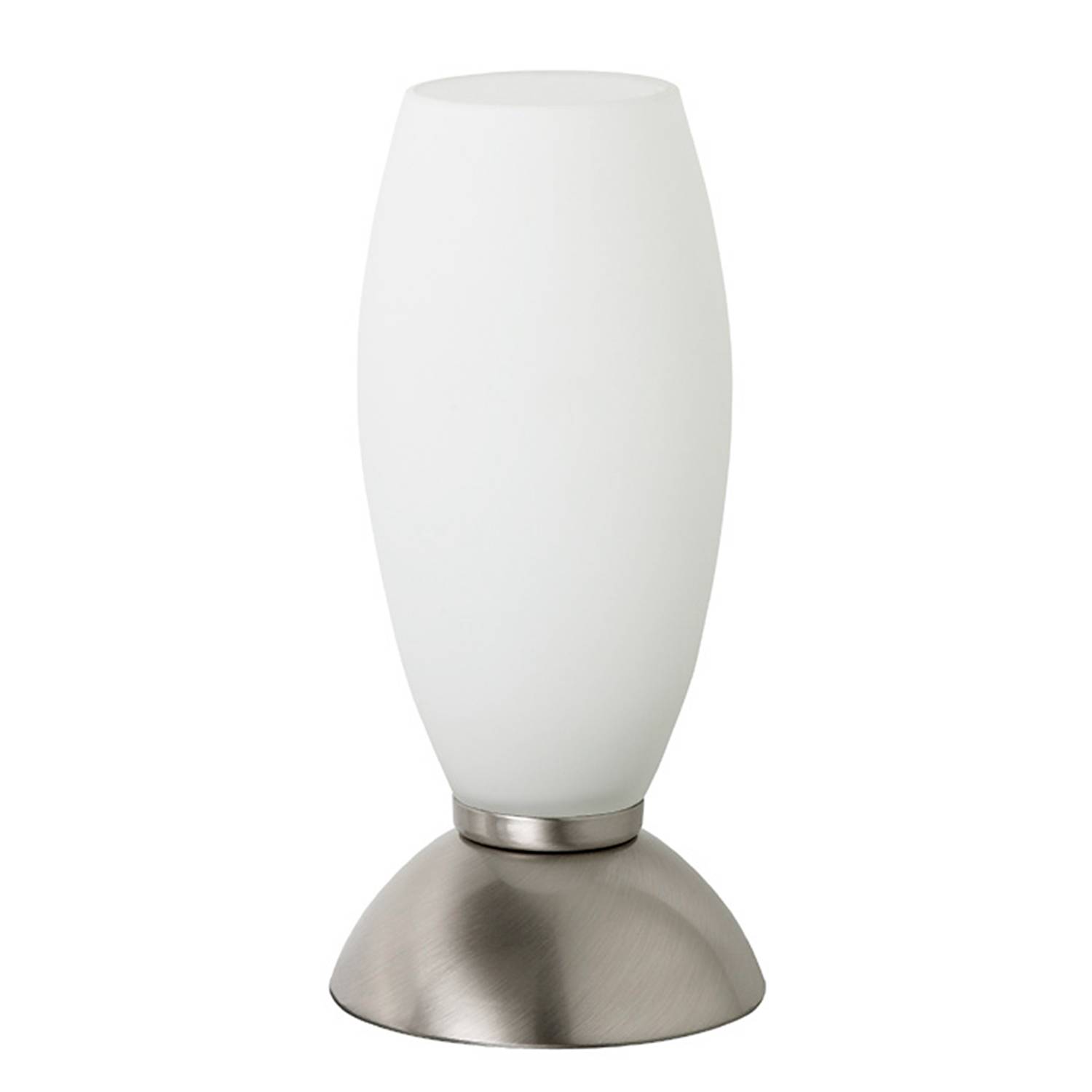 Halogen-Tischleuchte Joy Milchglas Silber