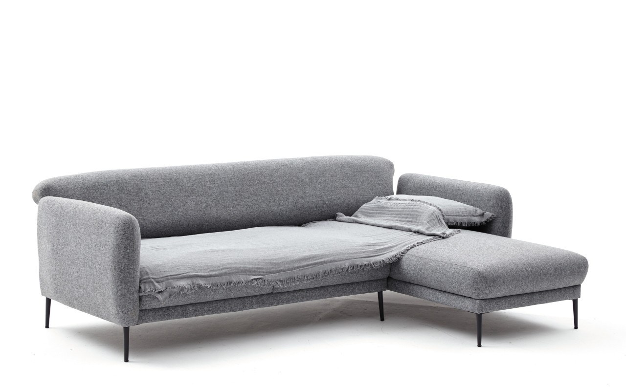 Venus Sofa Récamiere Rechts Grau