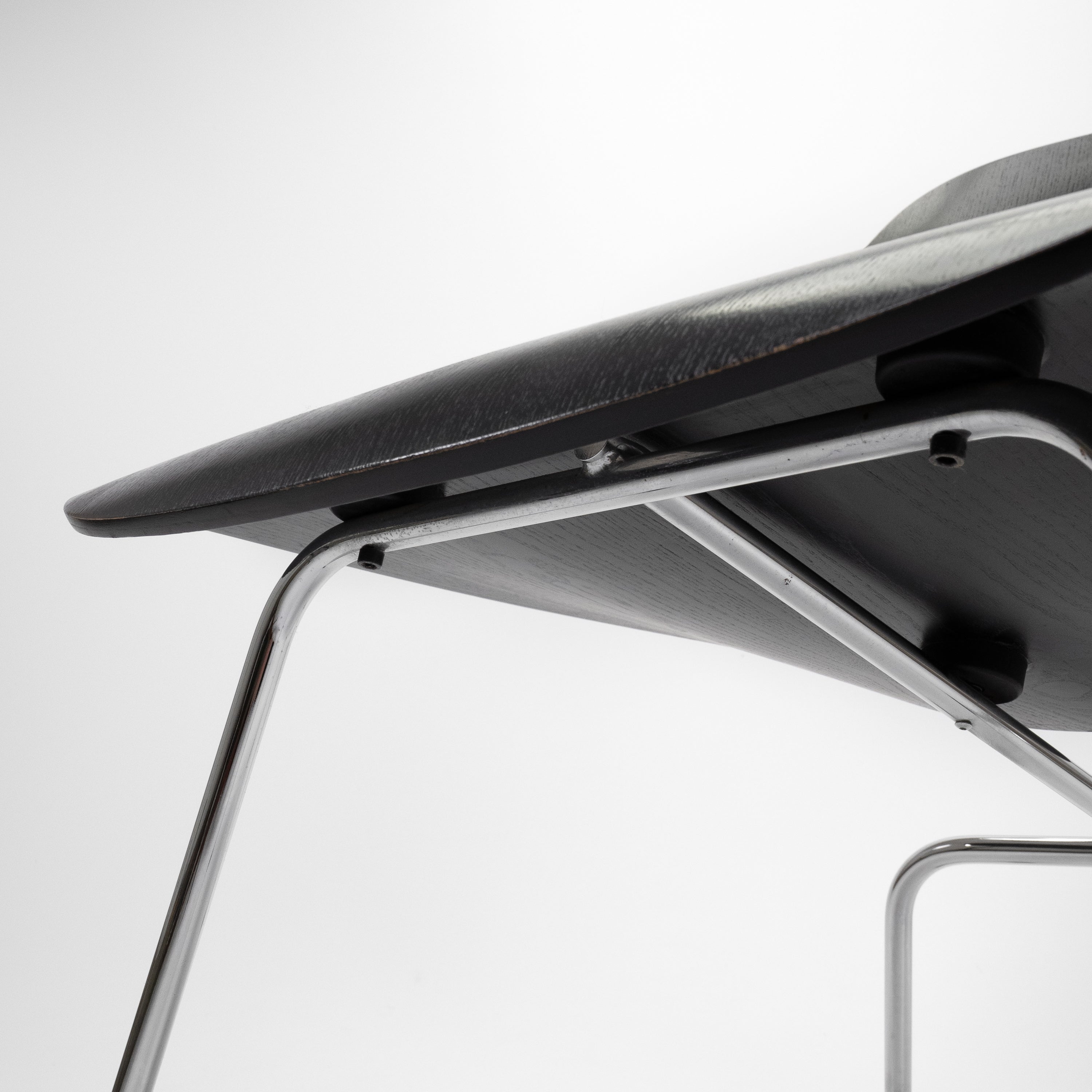 LCM Esszimmerstühle Sperrholz Chrom Esche Schwarz