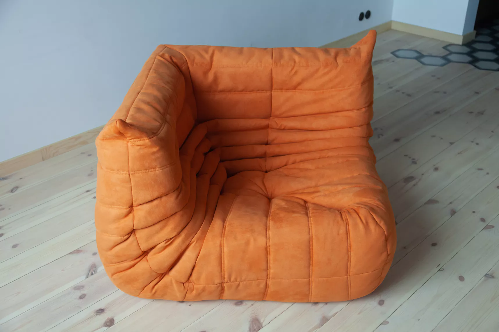 Togo Corner Sofa Textile Orange