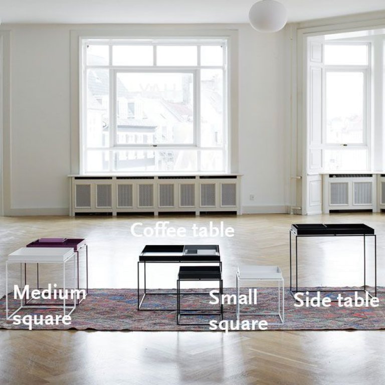 Slit coffee table black