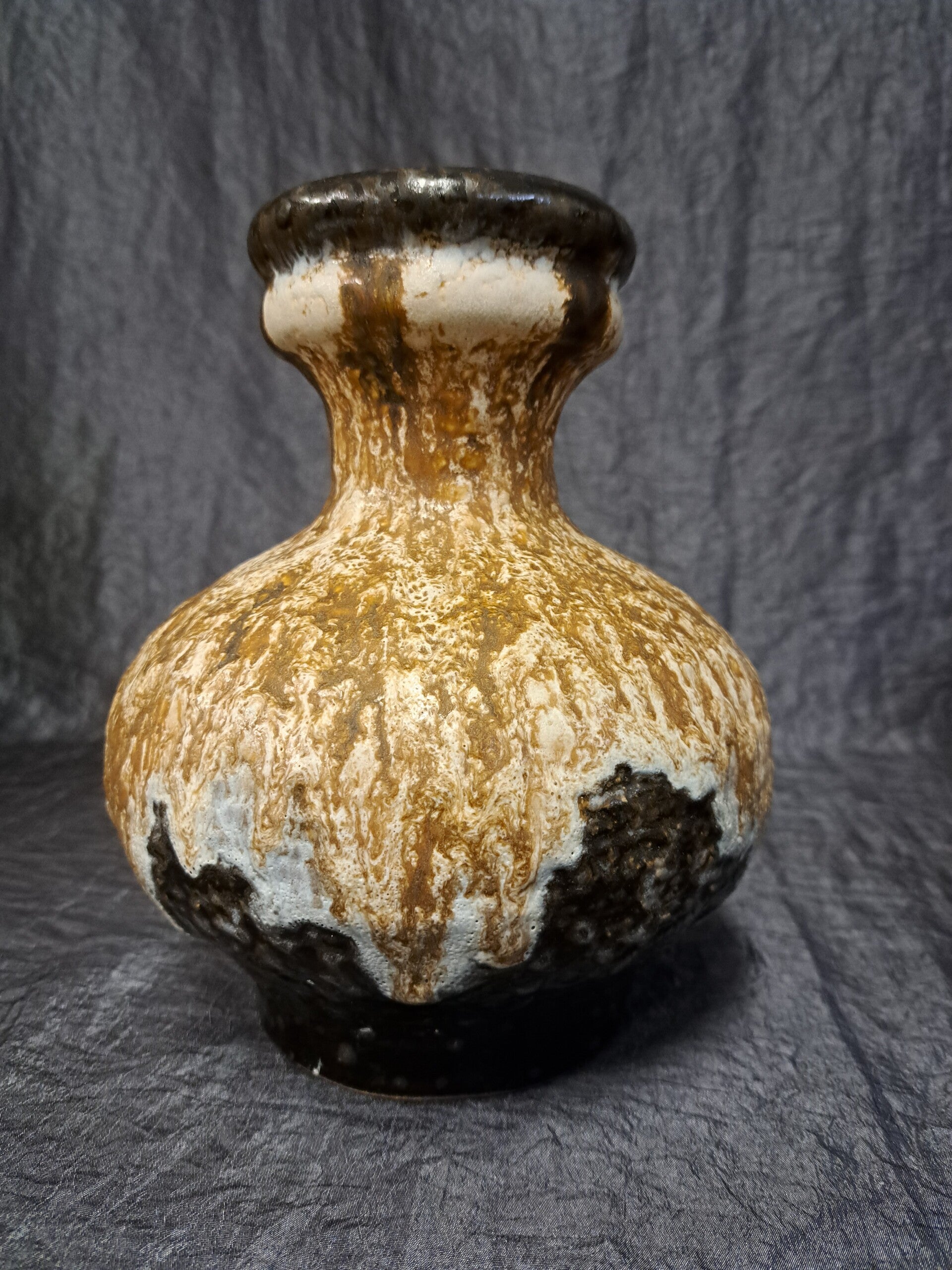 Vintage Vase Keramik Mehrfarbig