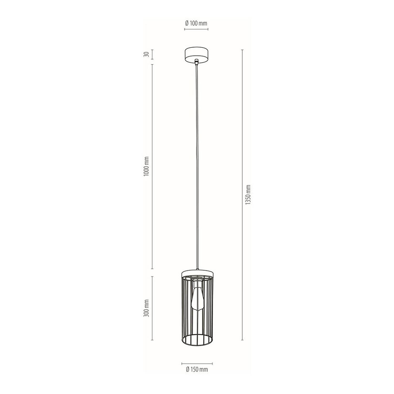 Pendant light Timeo V Grey