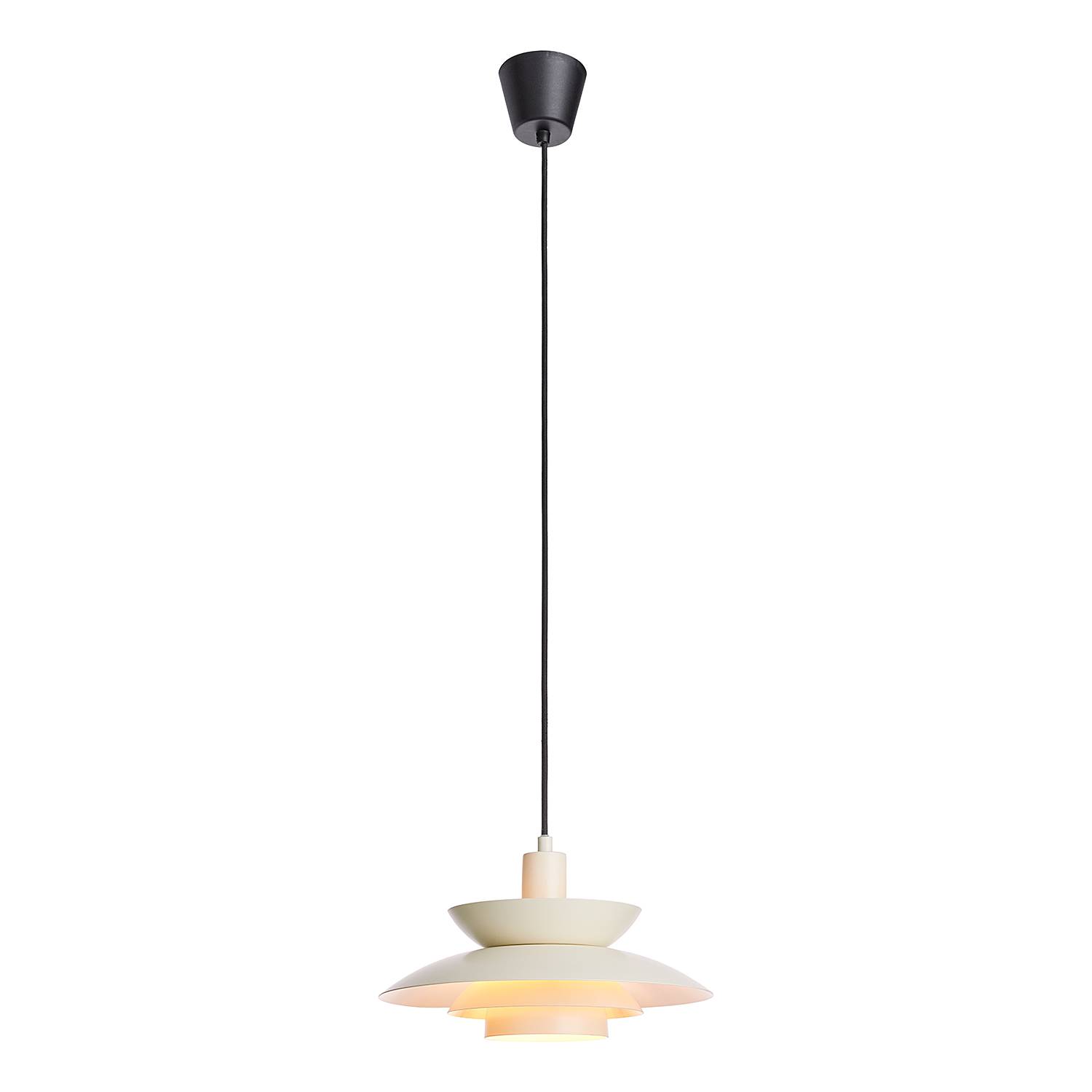 1-Light Singapore Pendant Light Iron Beige