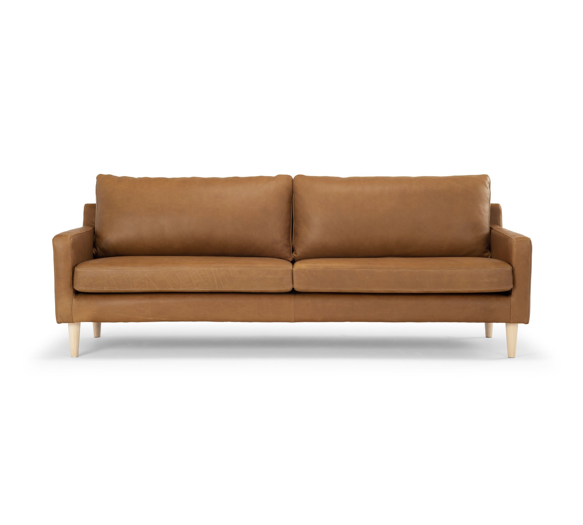 Astha Sofa 3-Sitzer Leder Bronze