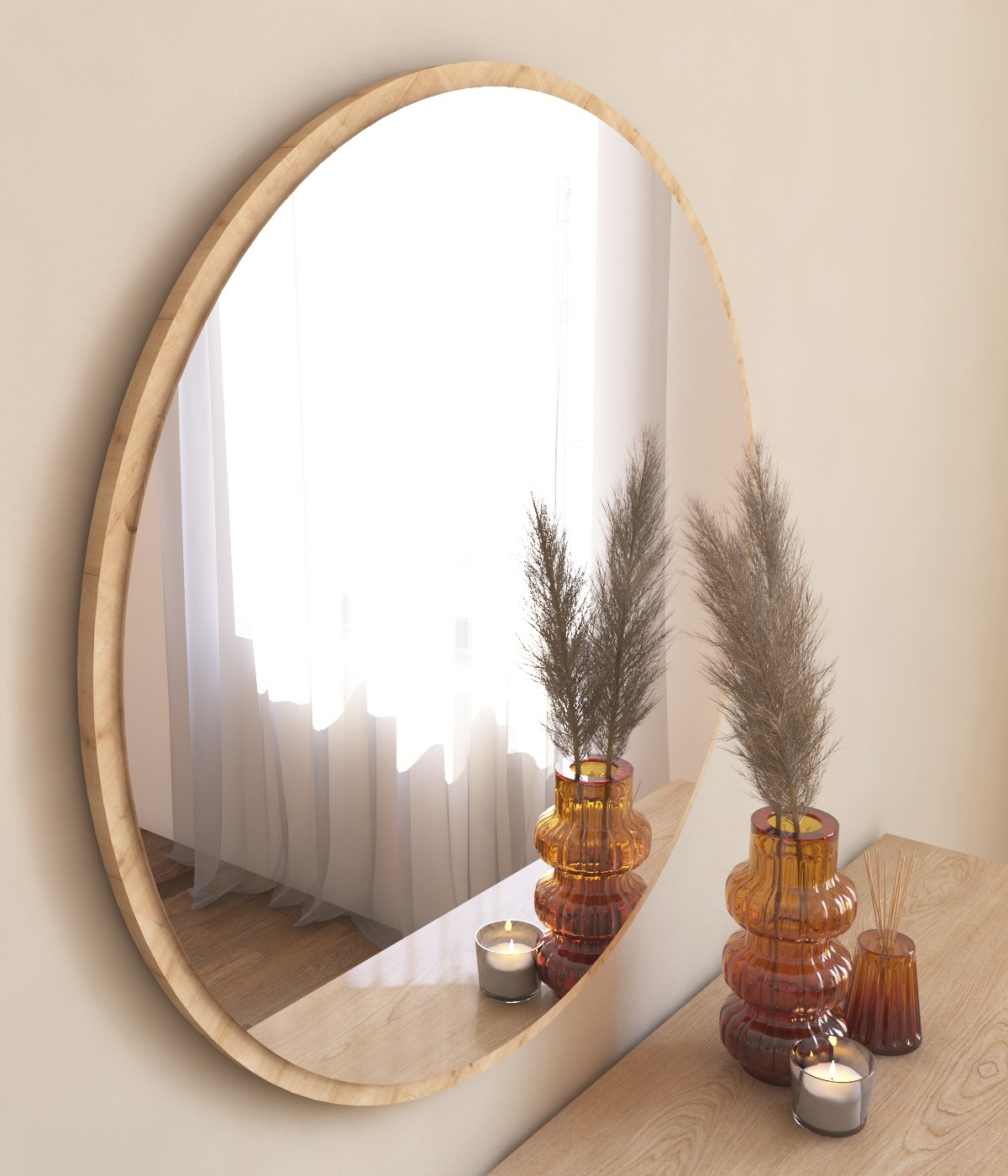 Ozze Specchio Naturale Ø60cm