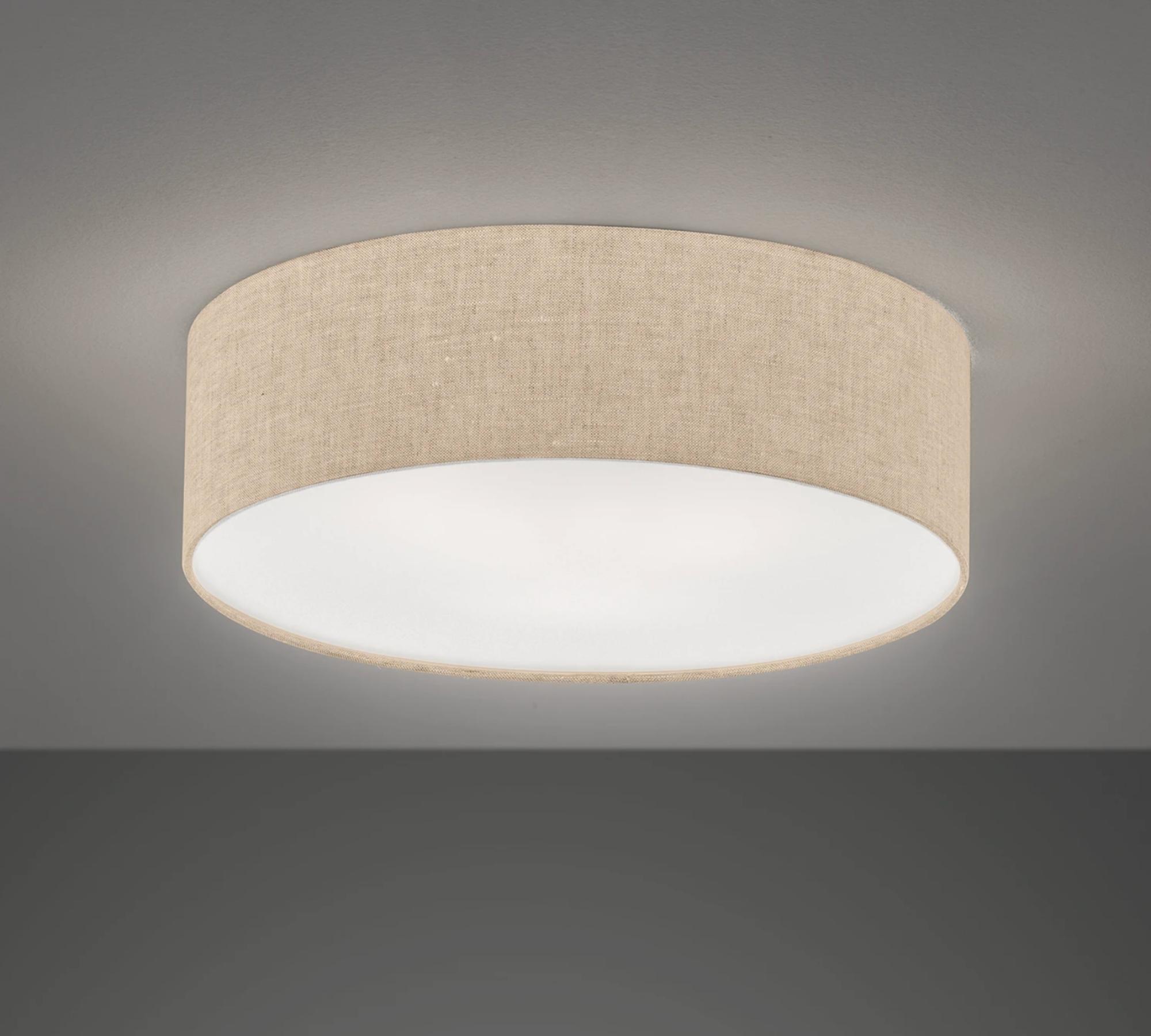 Ceiling lamp Aunet Linen / Iron 3-light