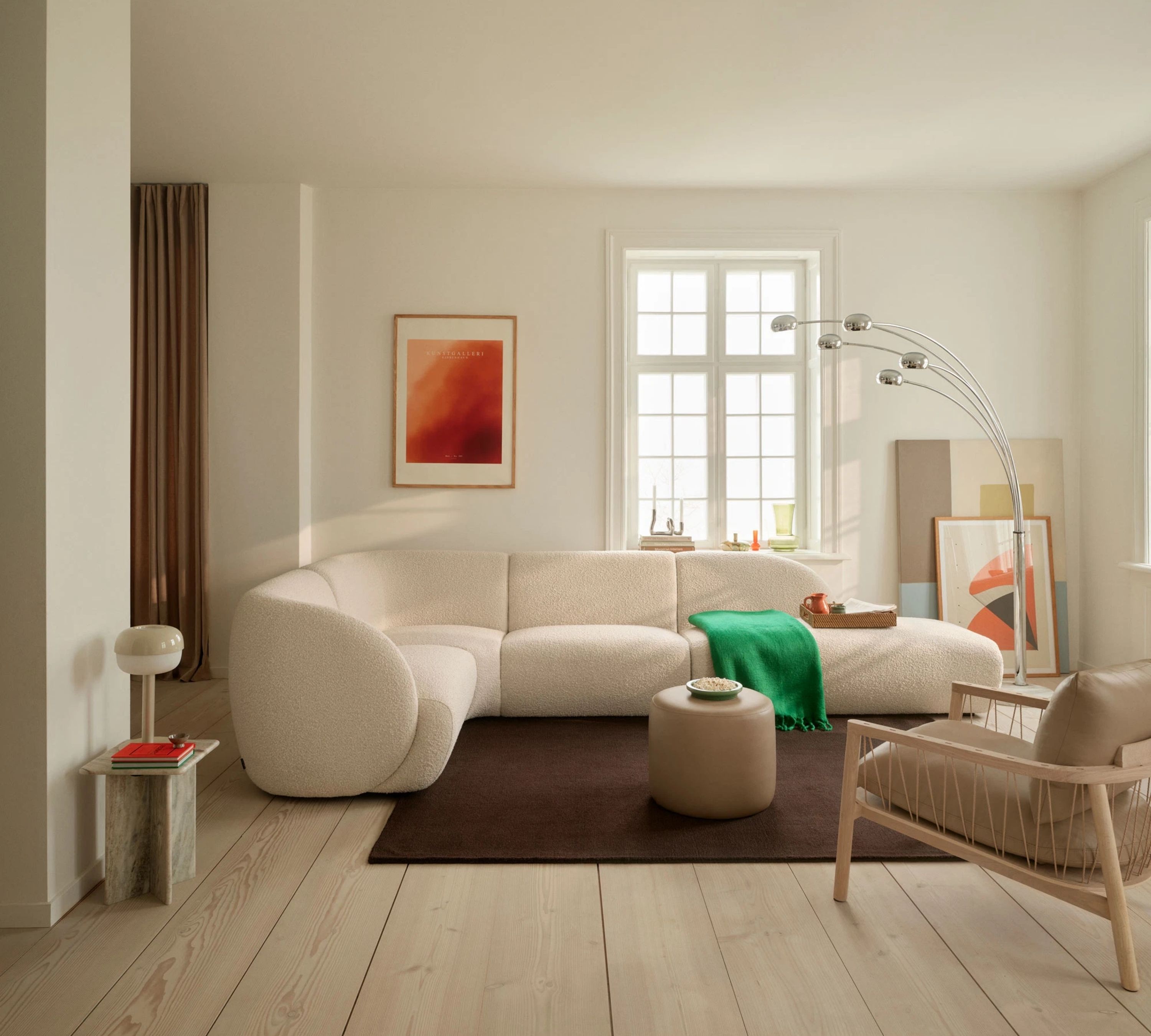 Paula Modul Open End Rechts Maya Cream Einstellbar