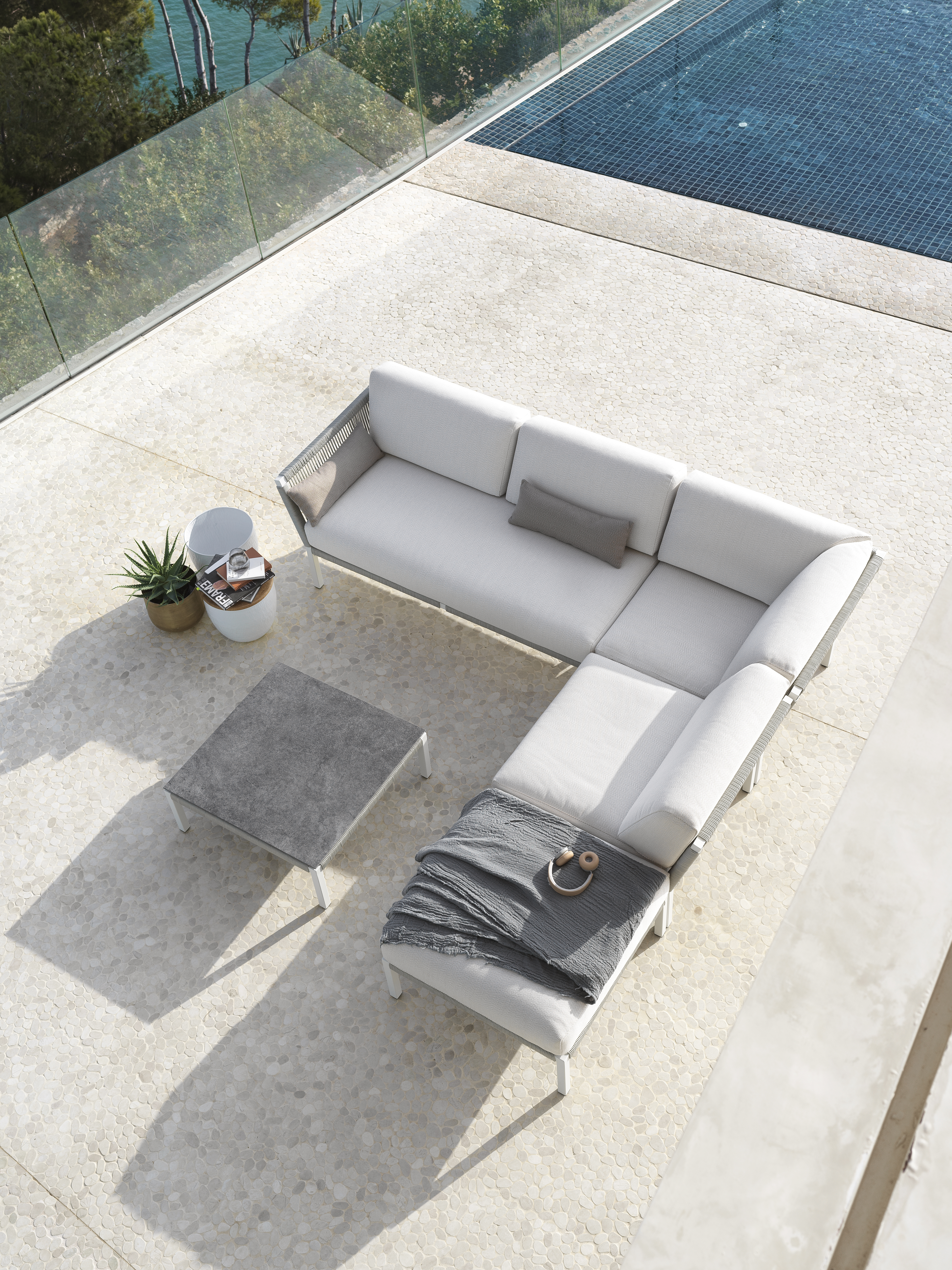 Club Garten Lounge-Set Medium Grau