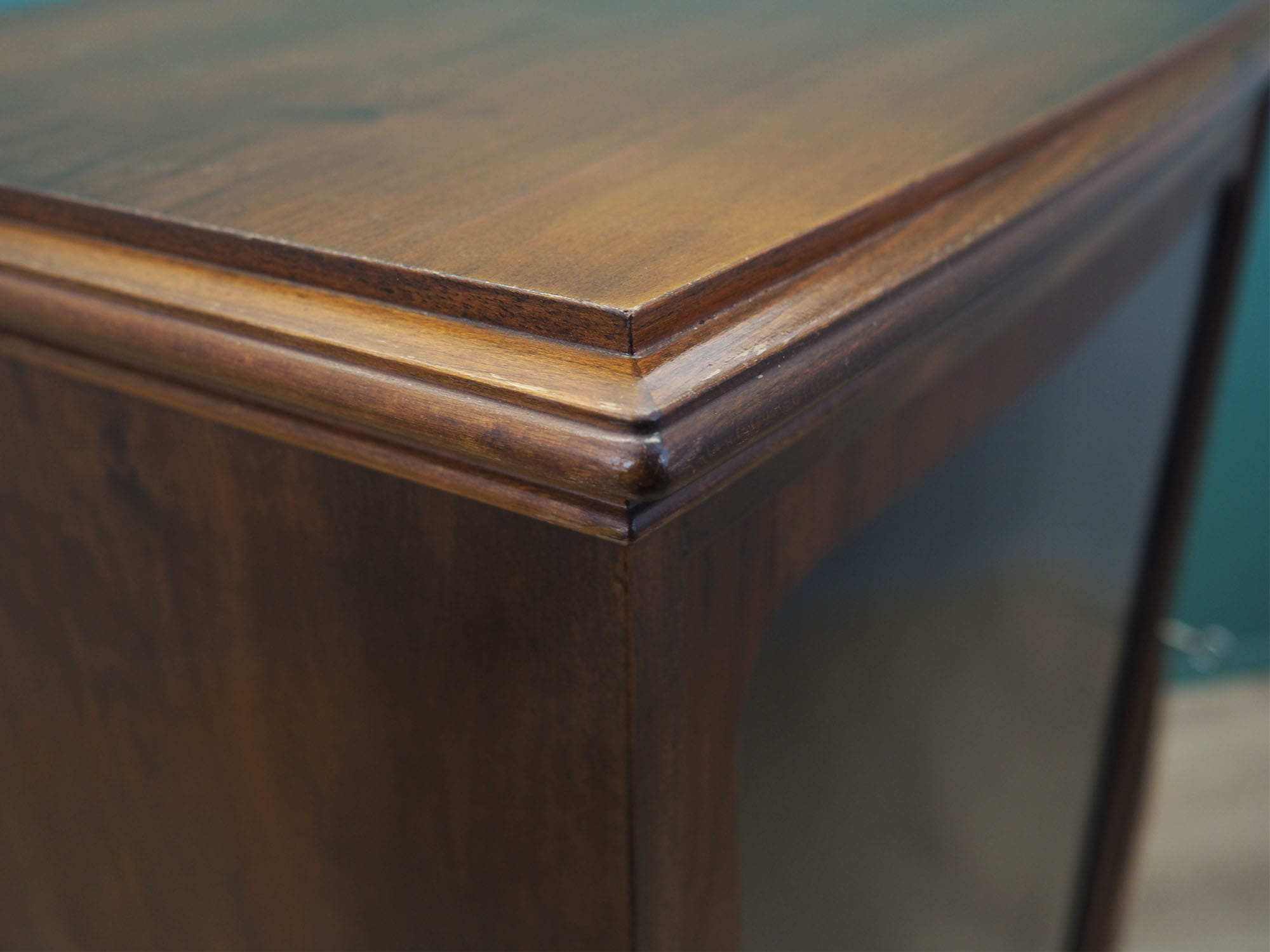 Vintage cabinet walnut wood brown 1960s