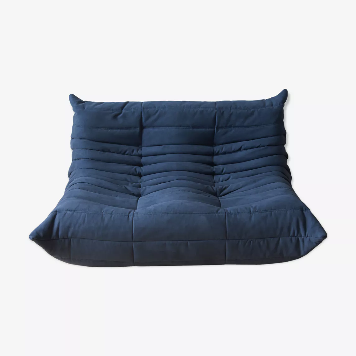 Togo Sofa 2-Sitzer Textil Marineblau