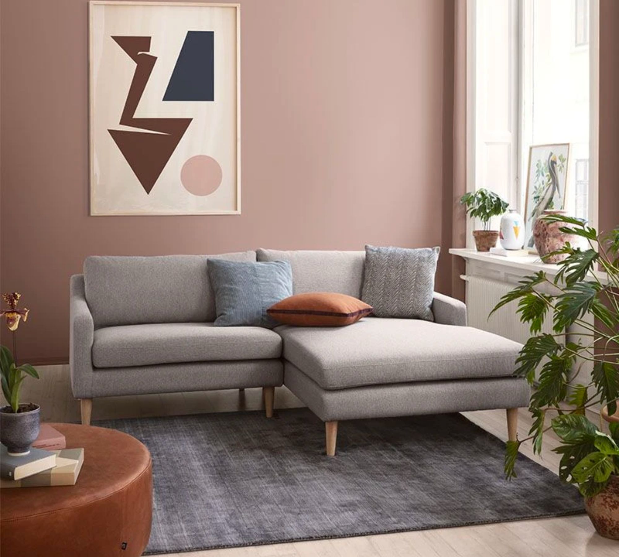 Astha Sofa Récamiere Rechts Danny Steel Grey