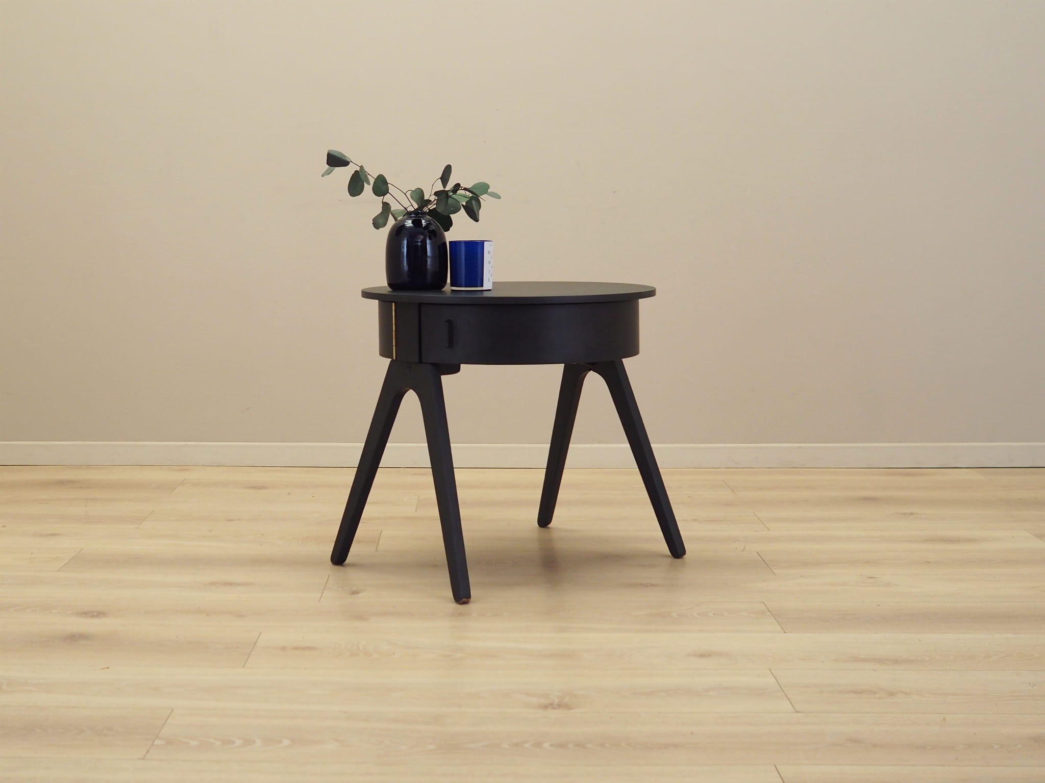 Side table wood brown 1970s