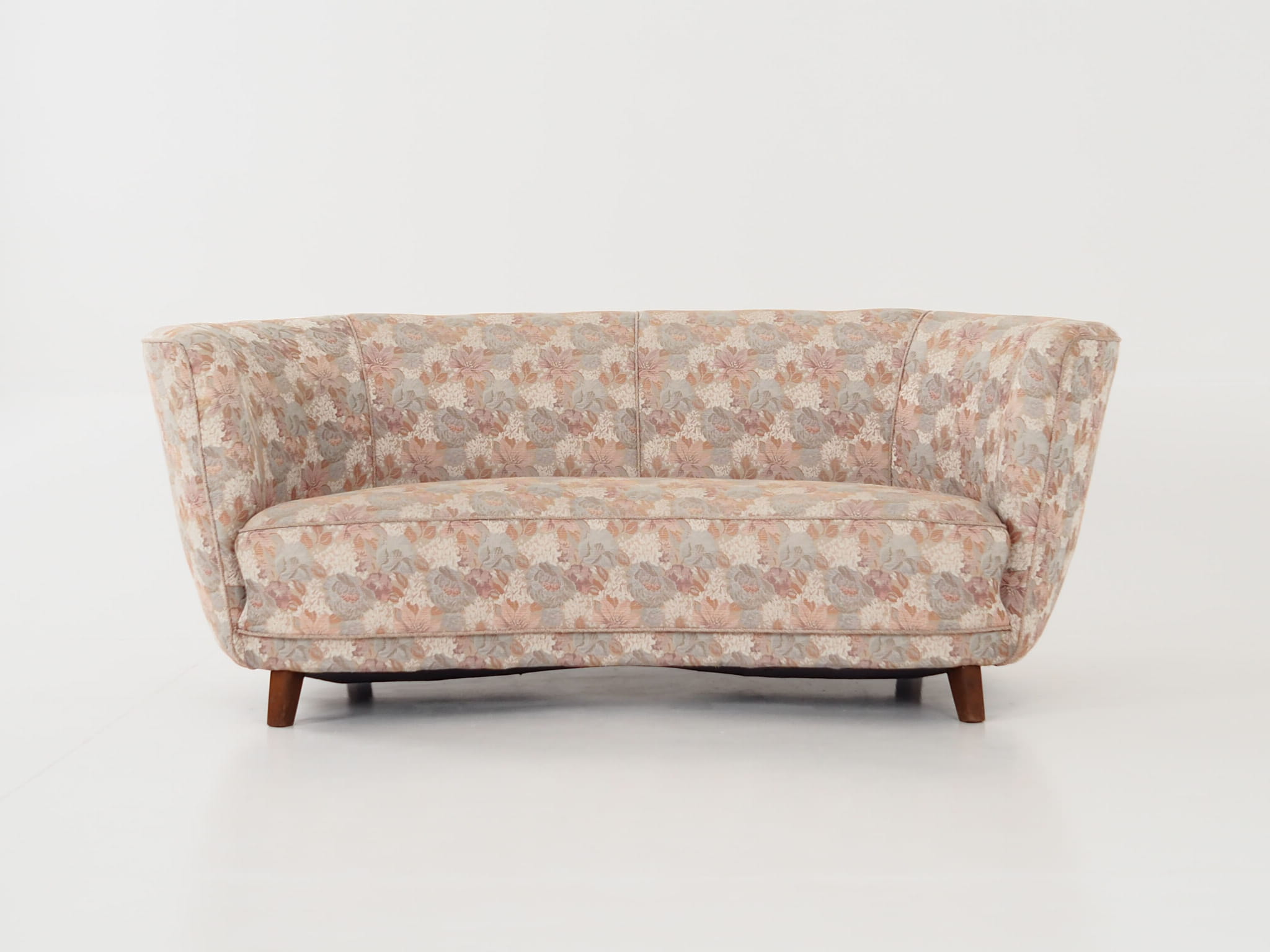 Vintage Sofa Beechwood Textile Multicolored 1970s