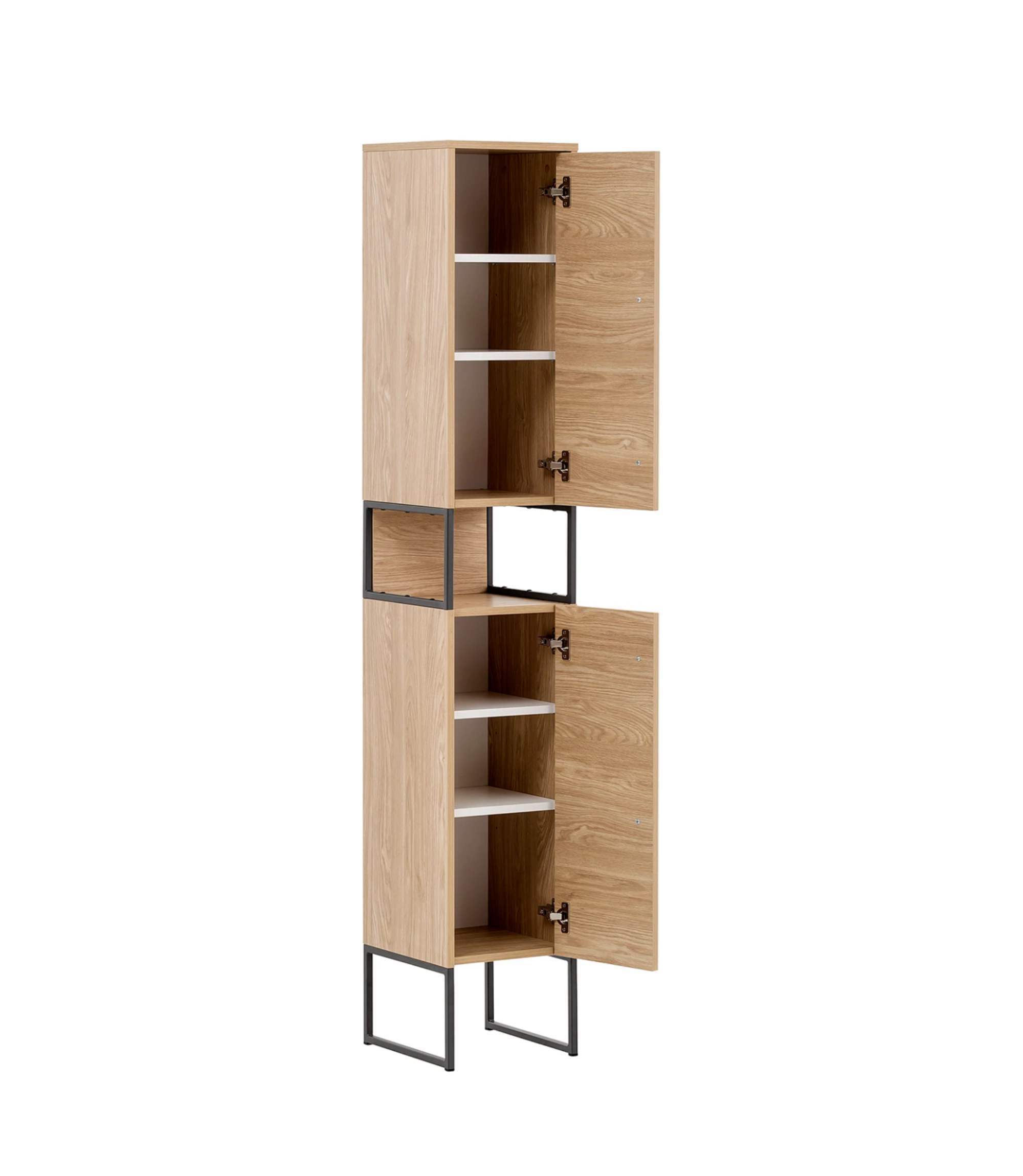 Badschrank Eiche Dekor Hell