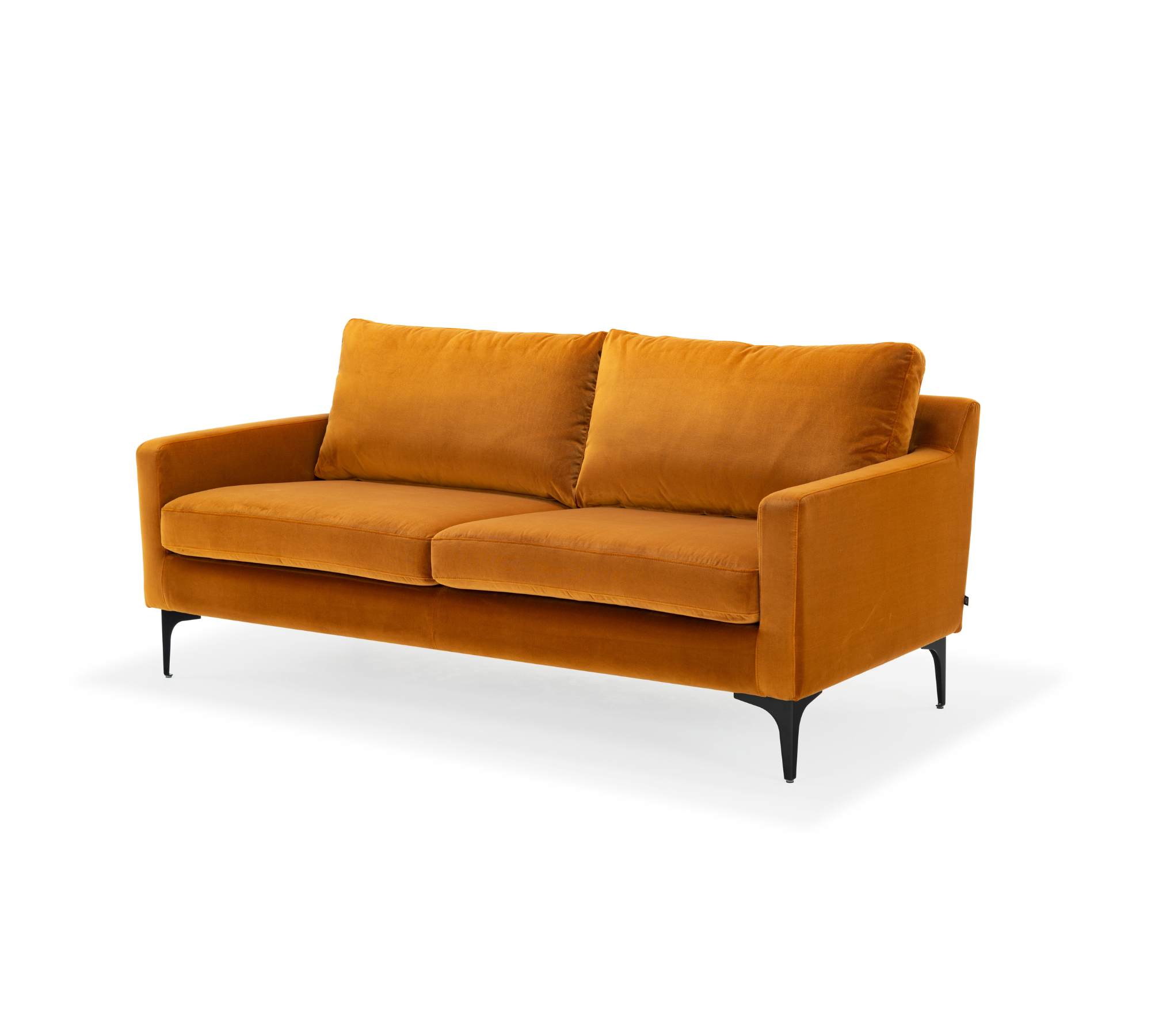 Astha Sofa 2-Sitzer Velour Matt Amber