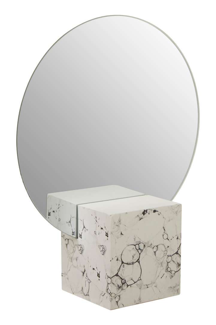 Saska Antik Gold Finish Wandspiegel
