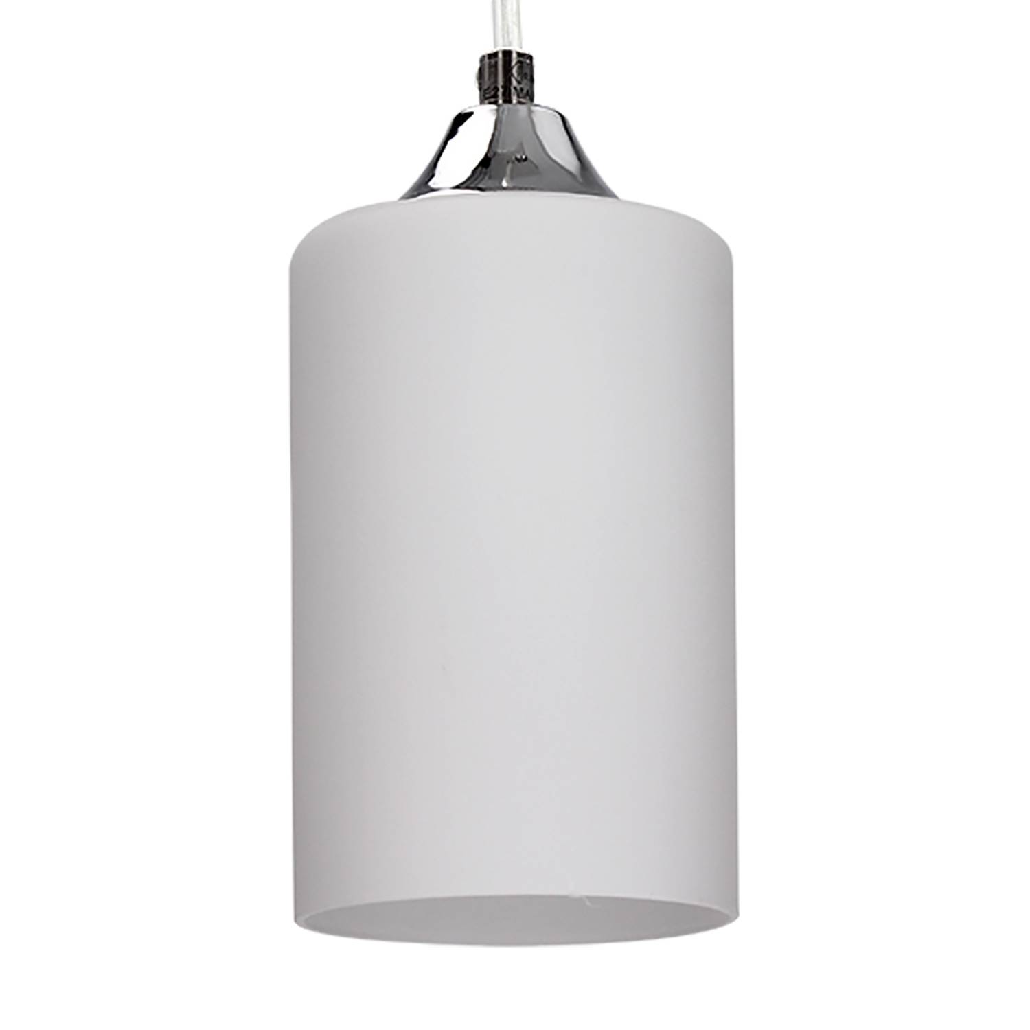Mix&Match Pendelleuchte Milchglas Stahl 1-flammig