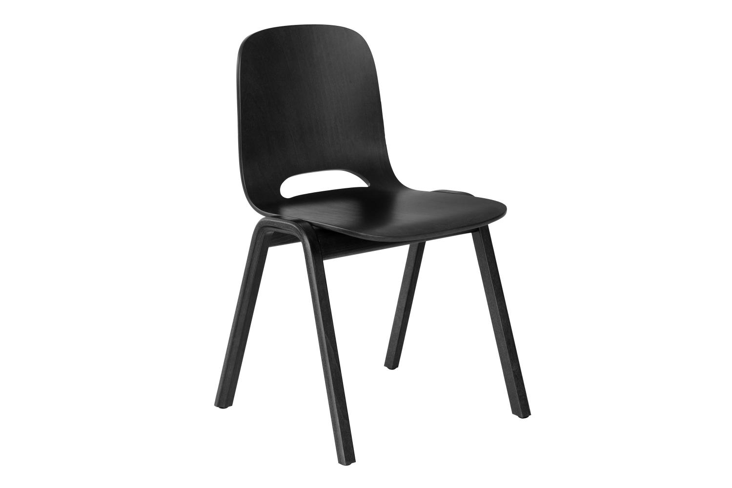 Touchwood Stuhl Holzgestell Schwarz