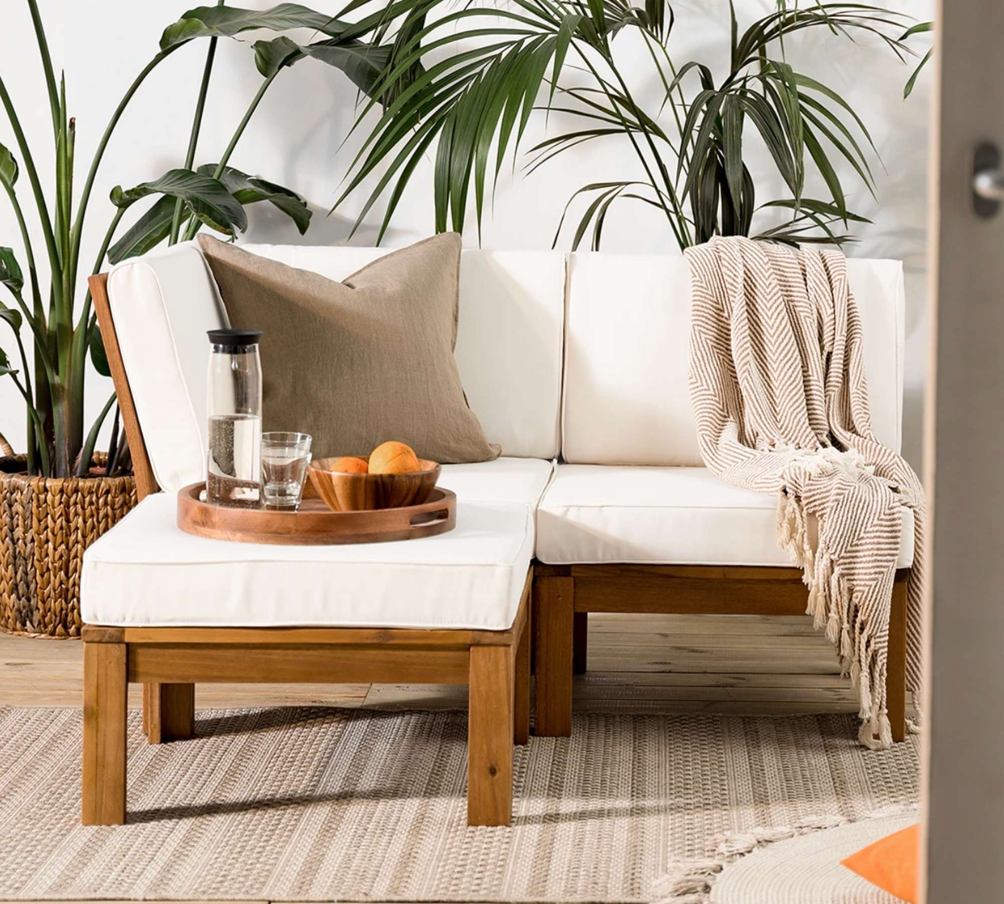 Loungeecke Massivholz Akazie