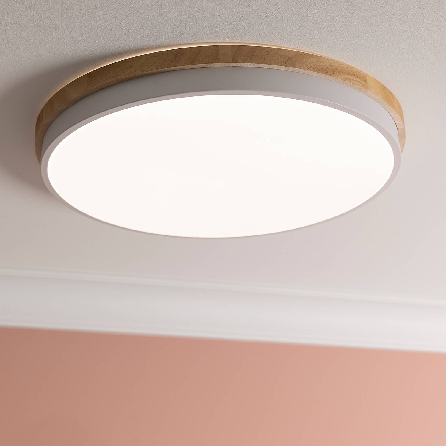 LED-Deckenleuchten Baarlo Typ B Braun Ø 50cm