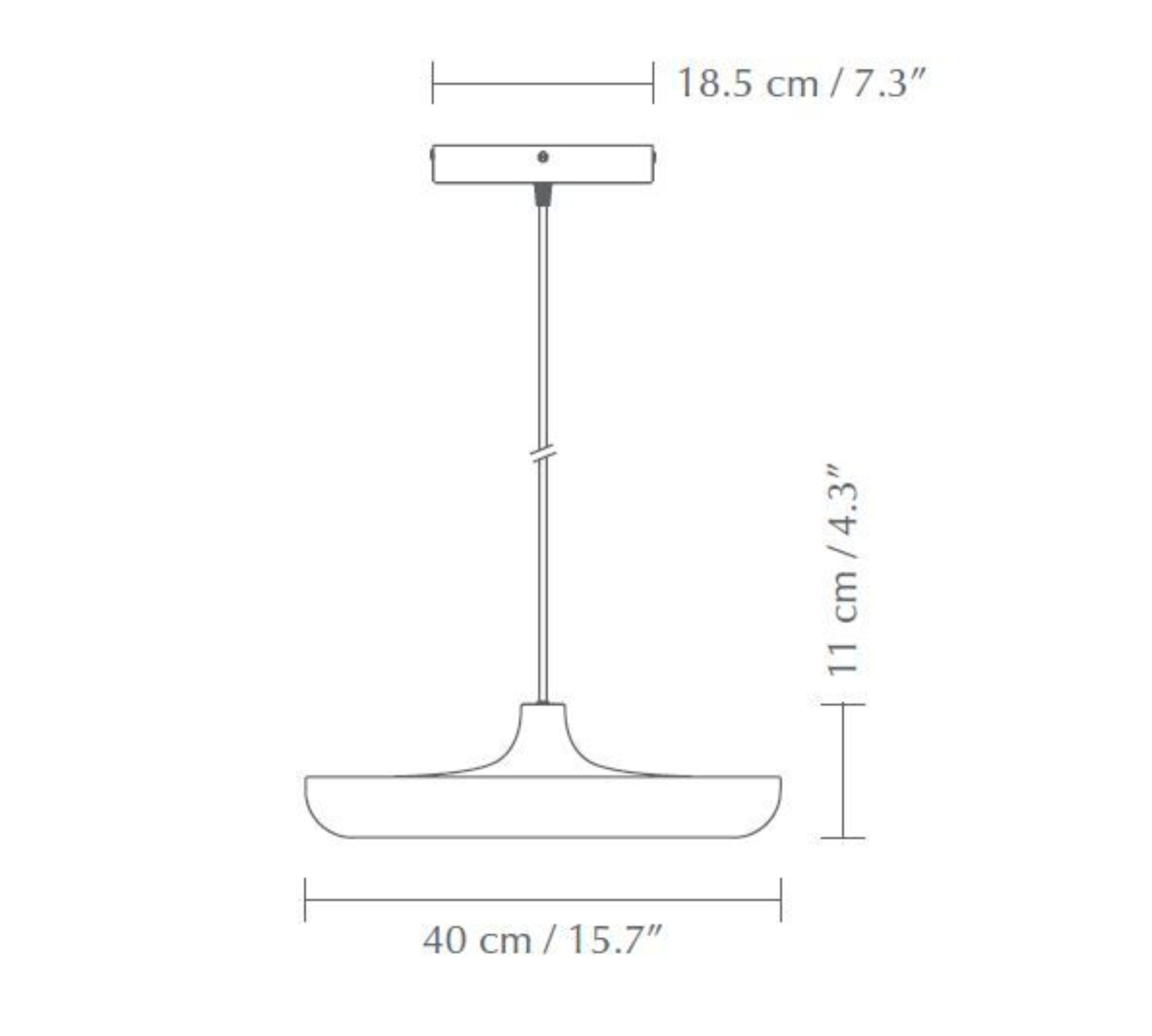 Cassini Pendelleuchte Medium Metall Schwarz