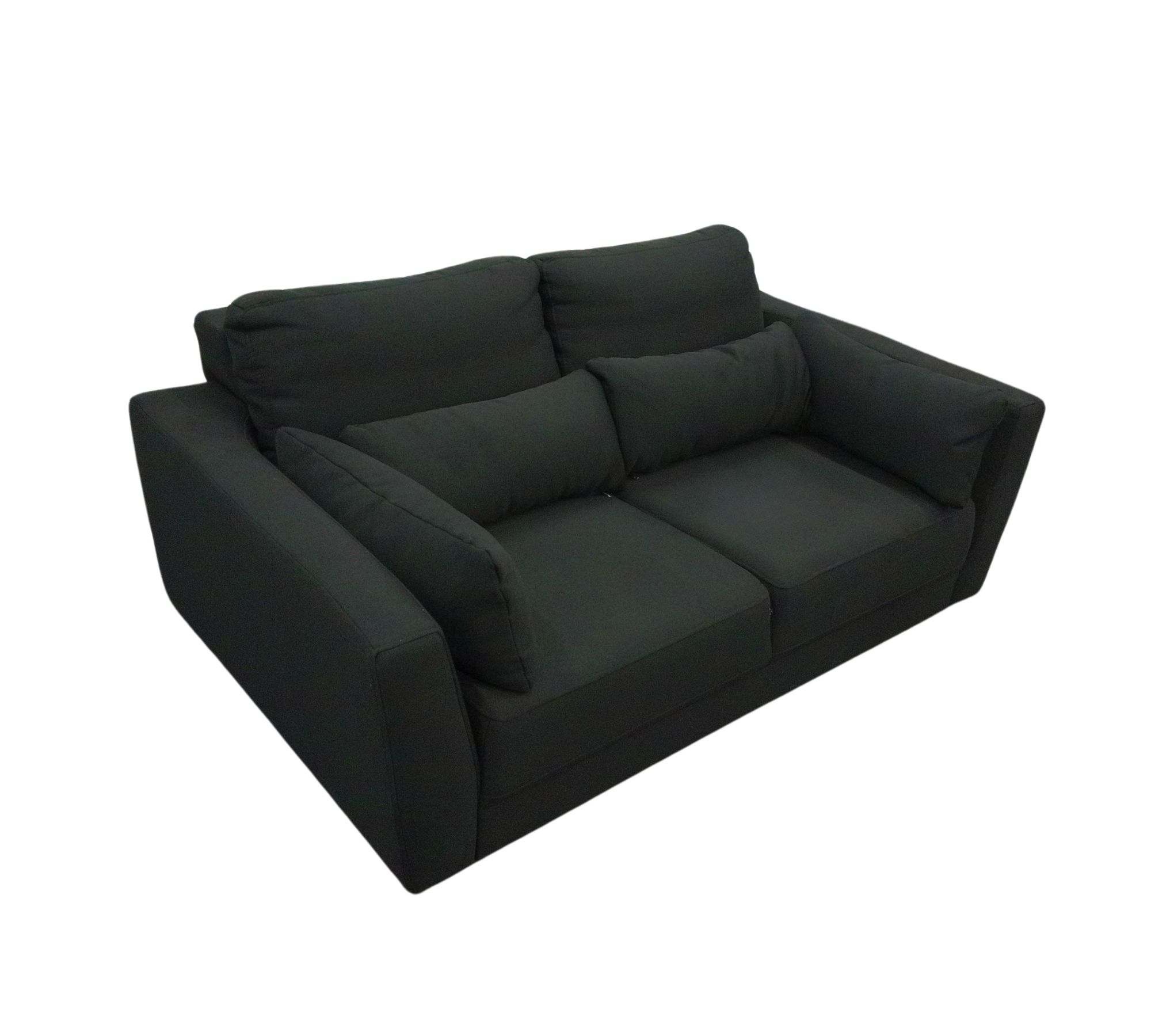 Flayr Sofa 2-Sitzer Textil Schwarz