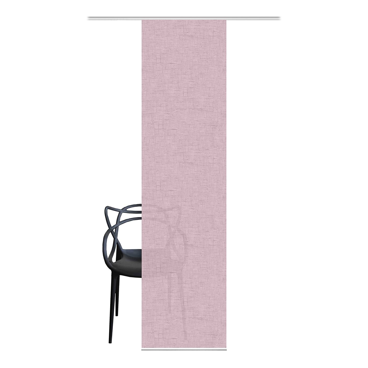 Schiebevorhang Pive Webstoff Rosé 60 x 245 cm 1er Set