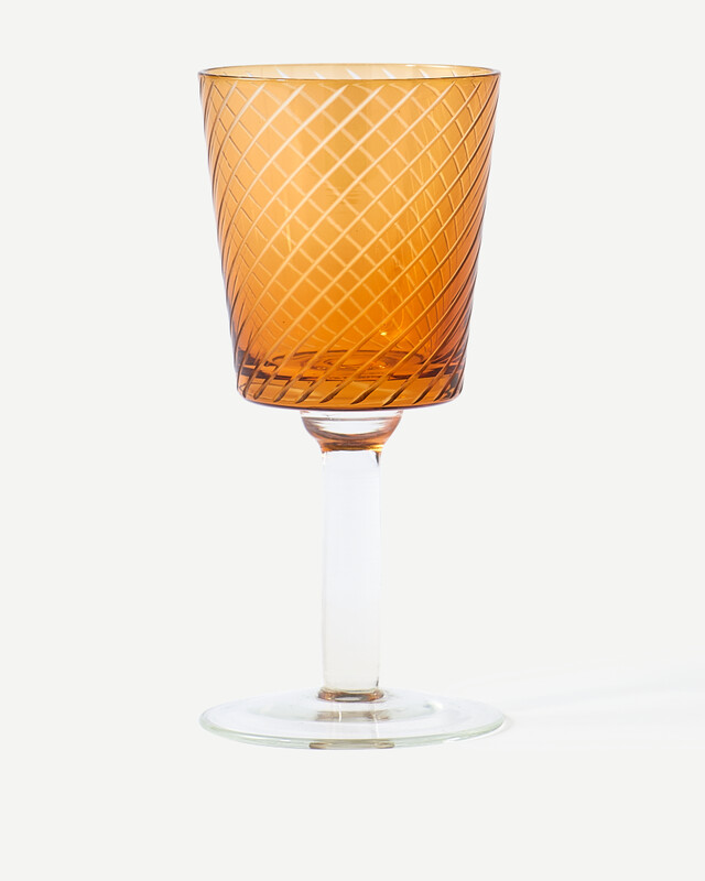 6x Library Wineglass-Set Glas Mehrfarbig