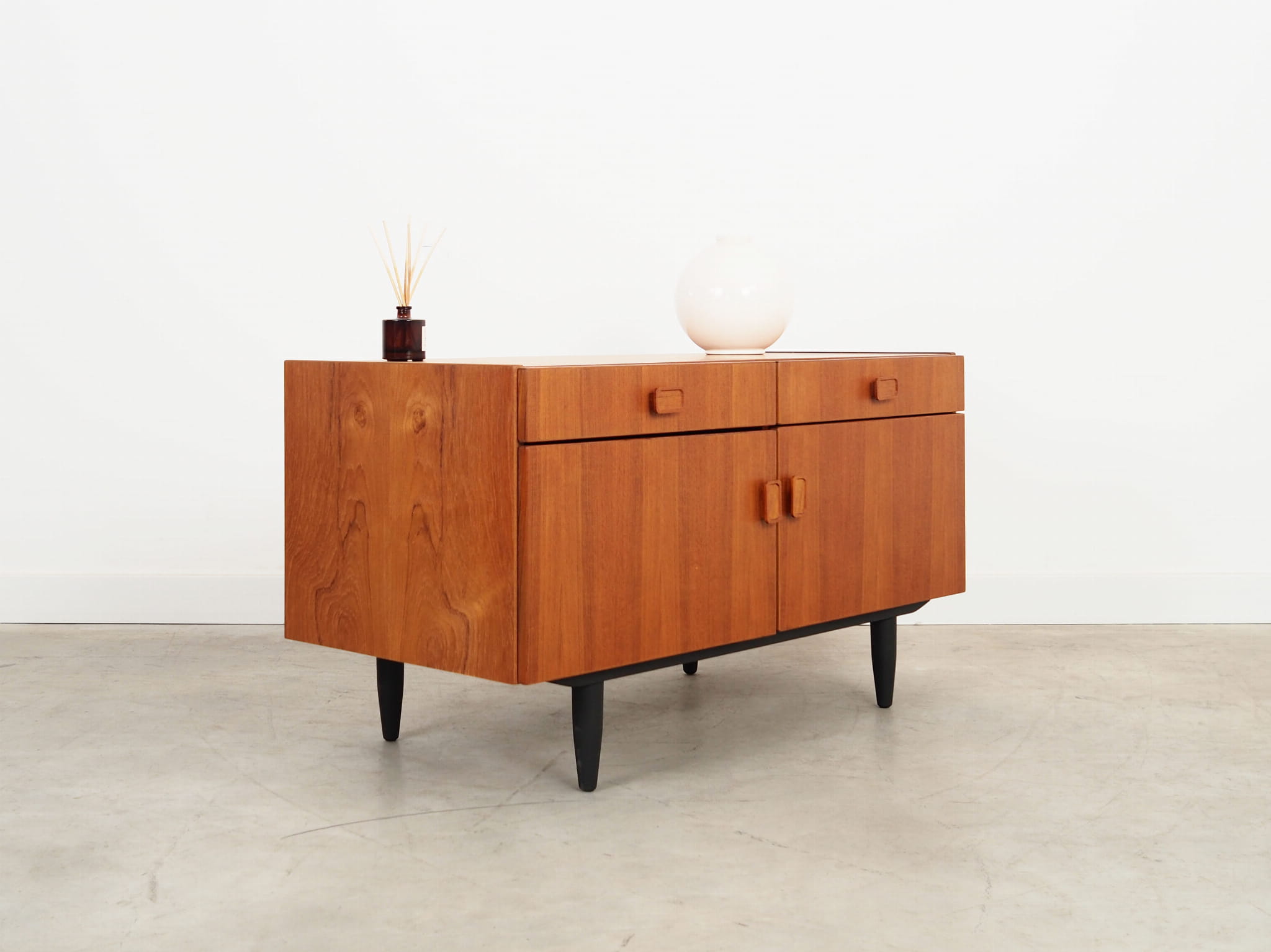 Vintage Cabinet Teak Wood Brown 1970s