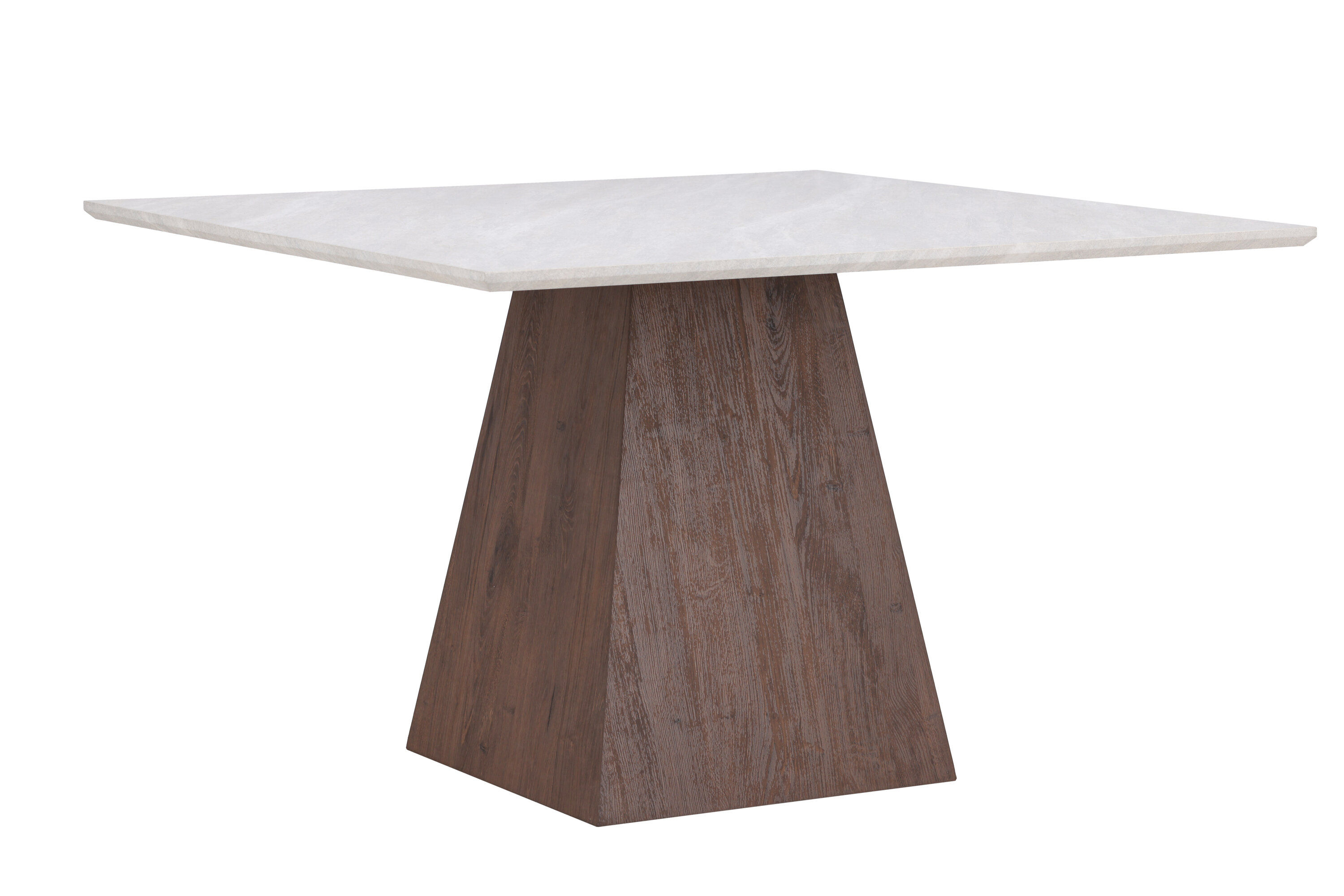 Cael Dining table MDF Mocha Stone look 120×120×75cm