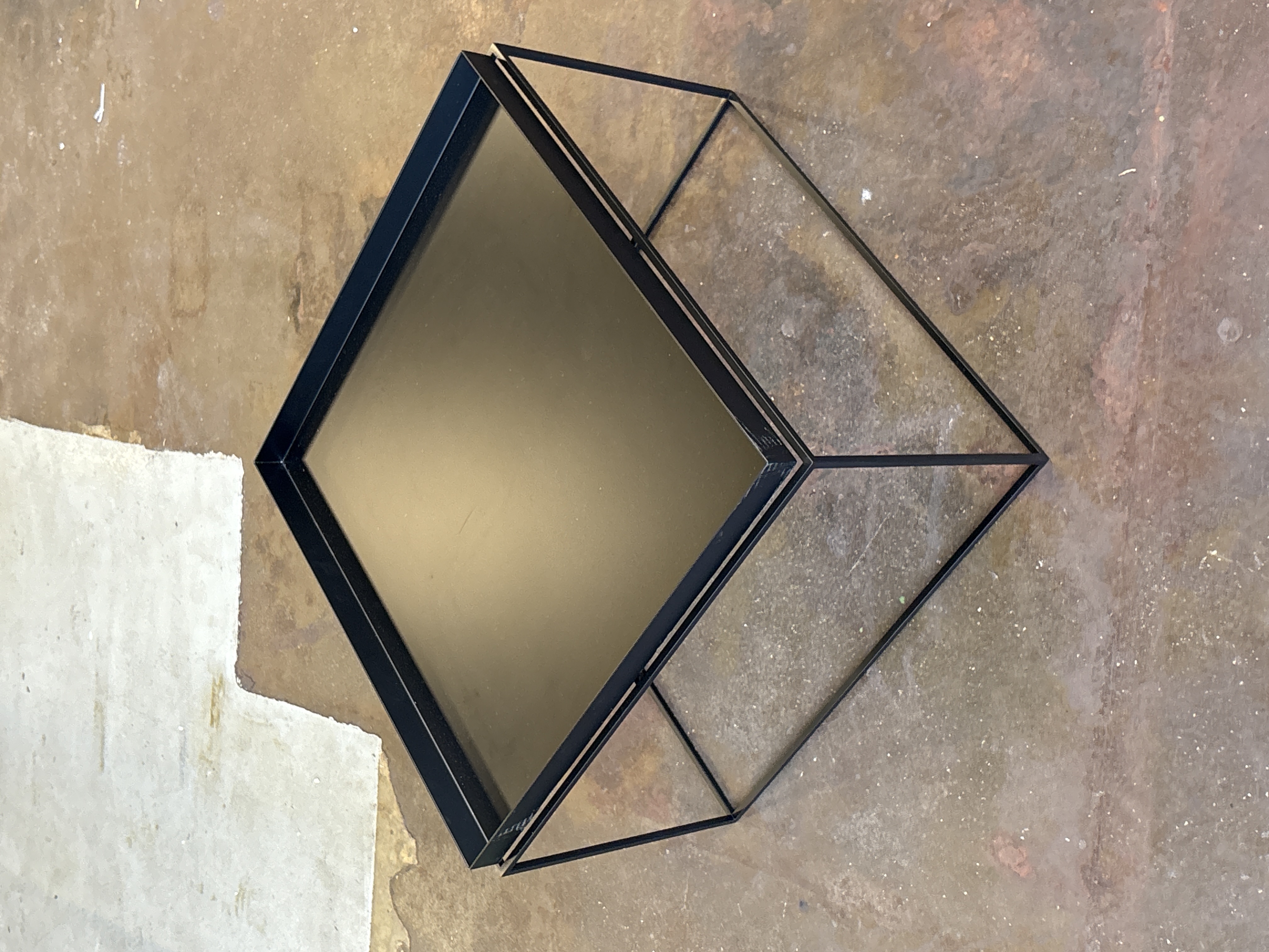 Slit coffee table black