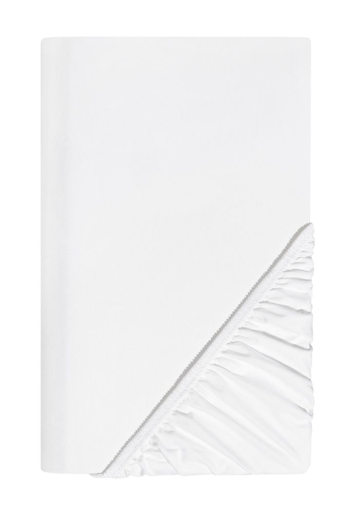 Spannleintuch für Boxspringbett aus Baumwolle Weiß