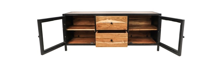 Kingston Sideboard Akazienholz Metall