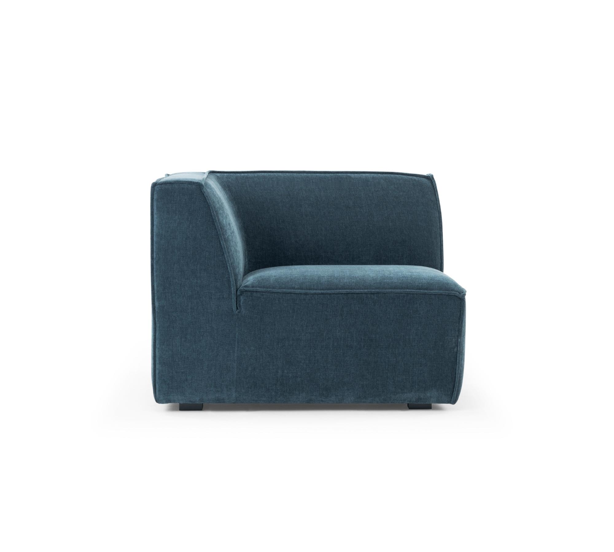 Dane 1-Sitzer Eckmodul Rechts Danny Dusty Blue