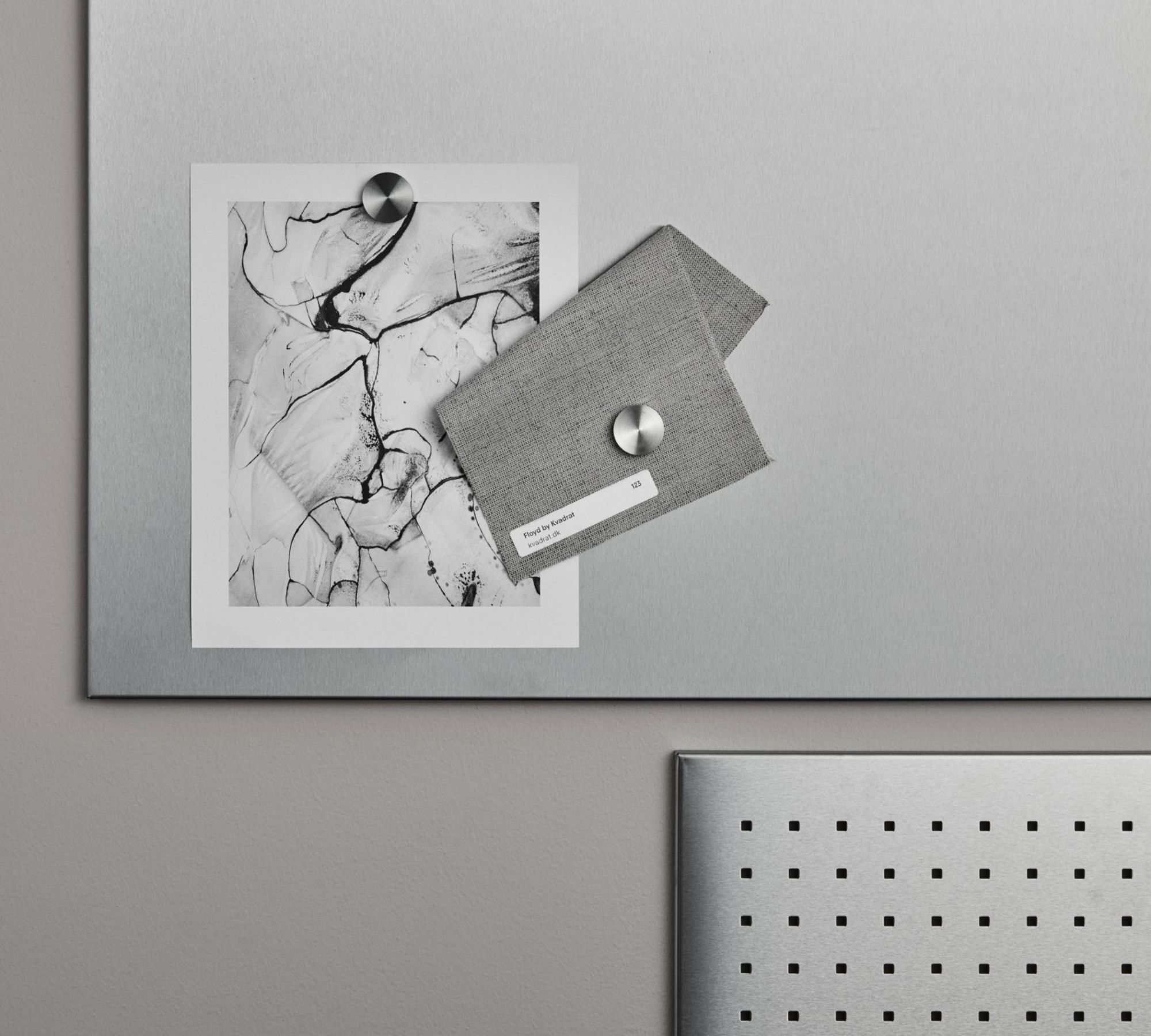 Muro Magnettafel Edelstahl Matt 50 x 60 cm