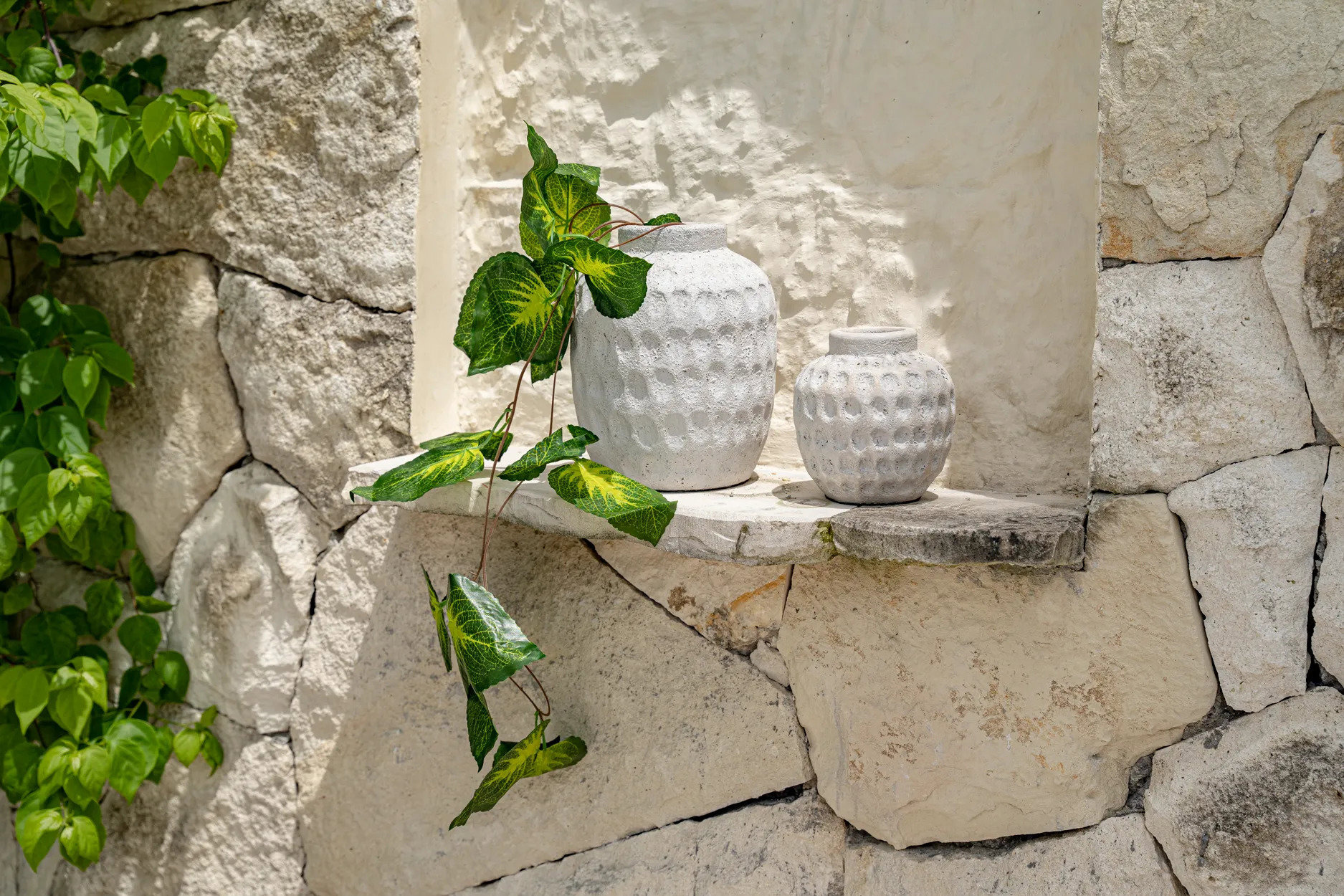 Trendy Vase Grau