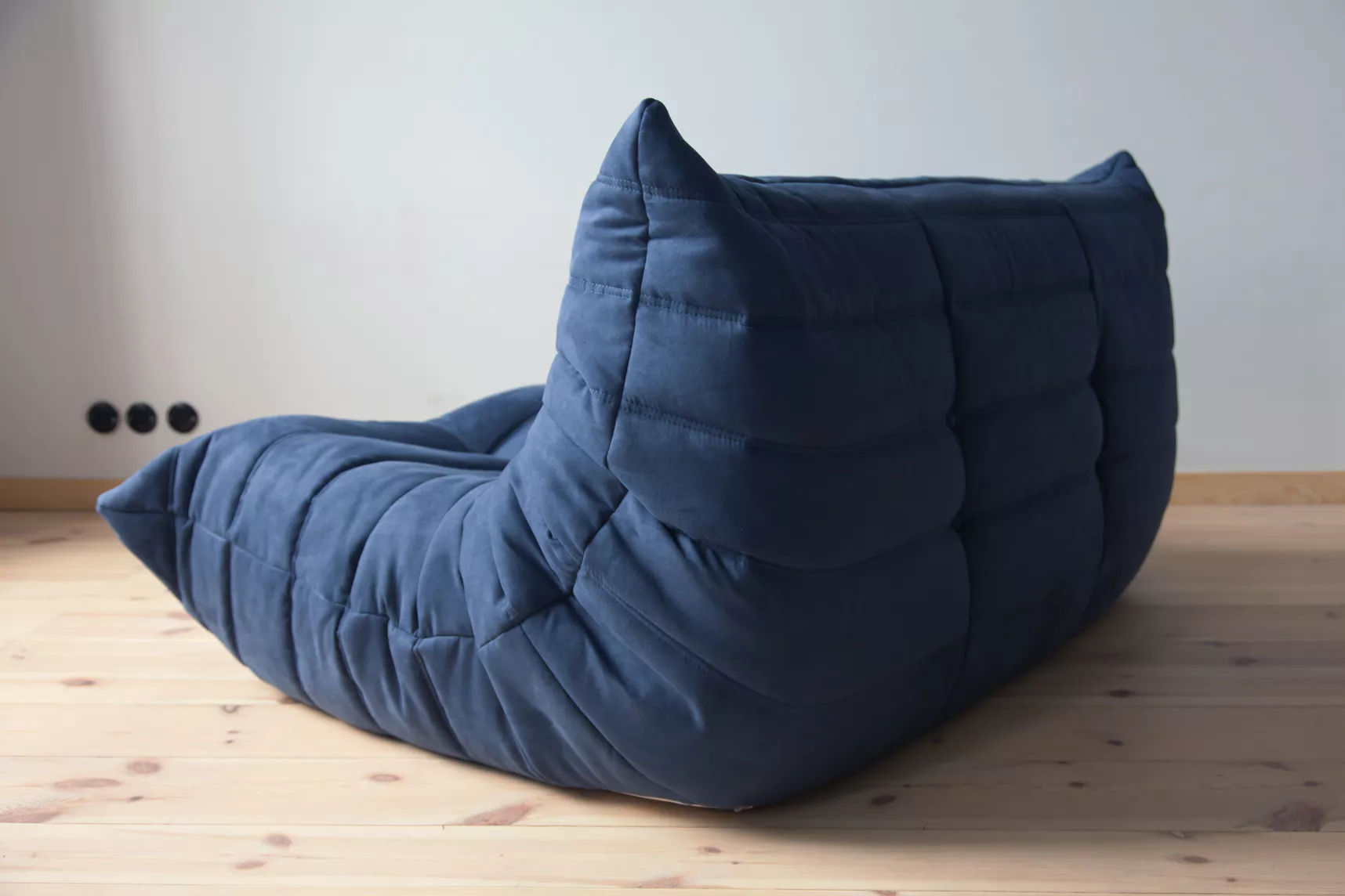 Togo Sofa 2-Sitzer Textil Marineblau